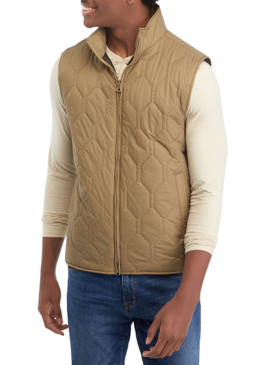 Hexagon Quilted Lightweight Vest 
