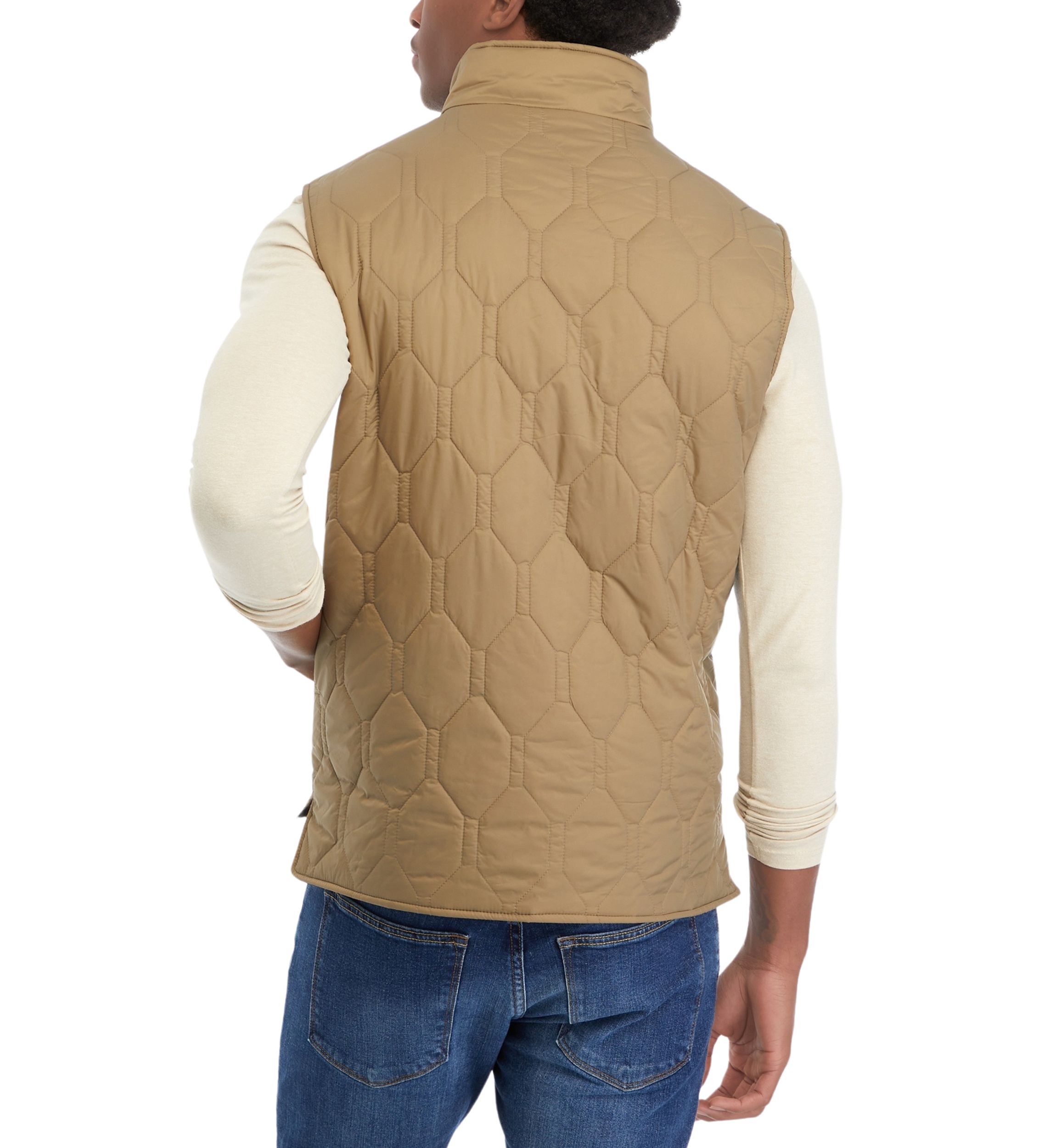 Hexagon Quilted Lightweight Vest 