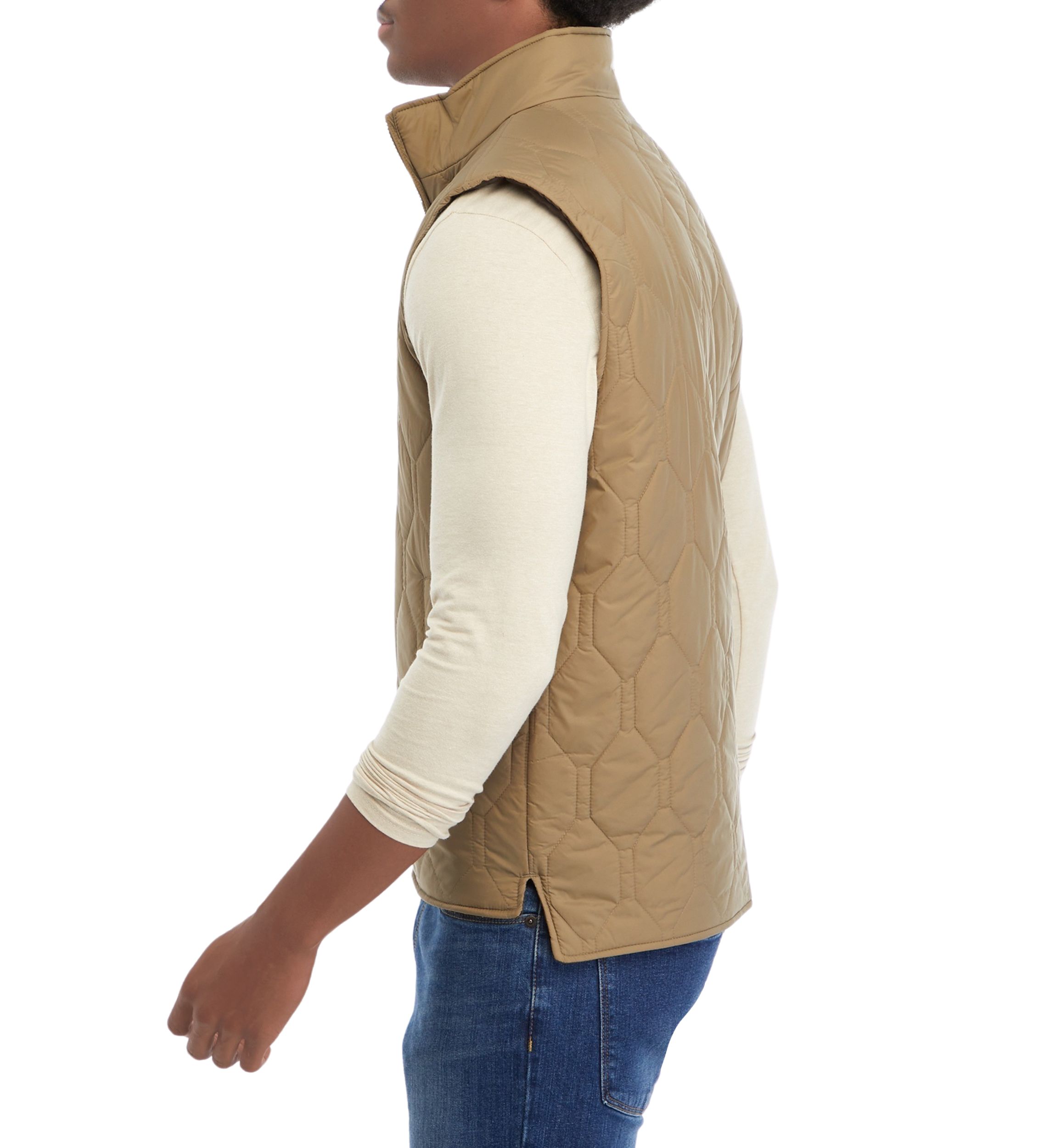 Hexagon Quilted Lightweight Vest 