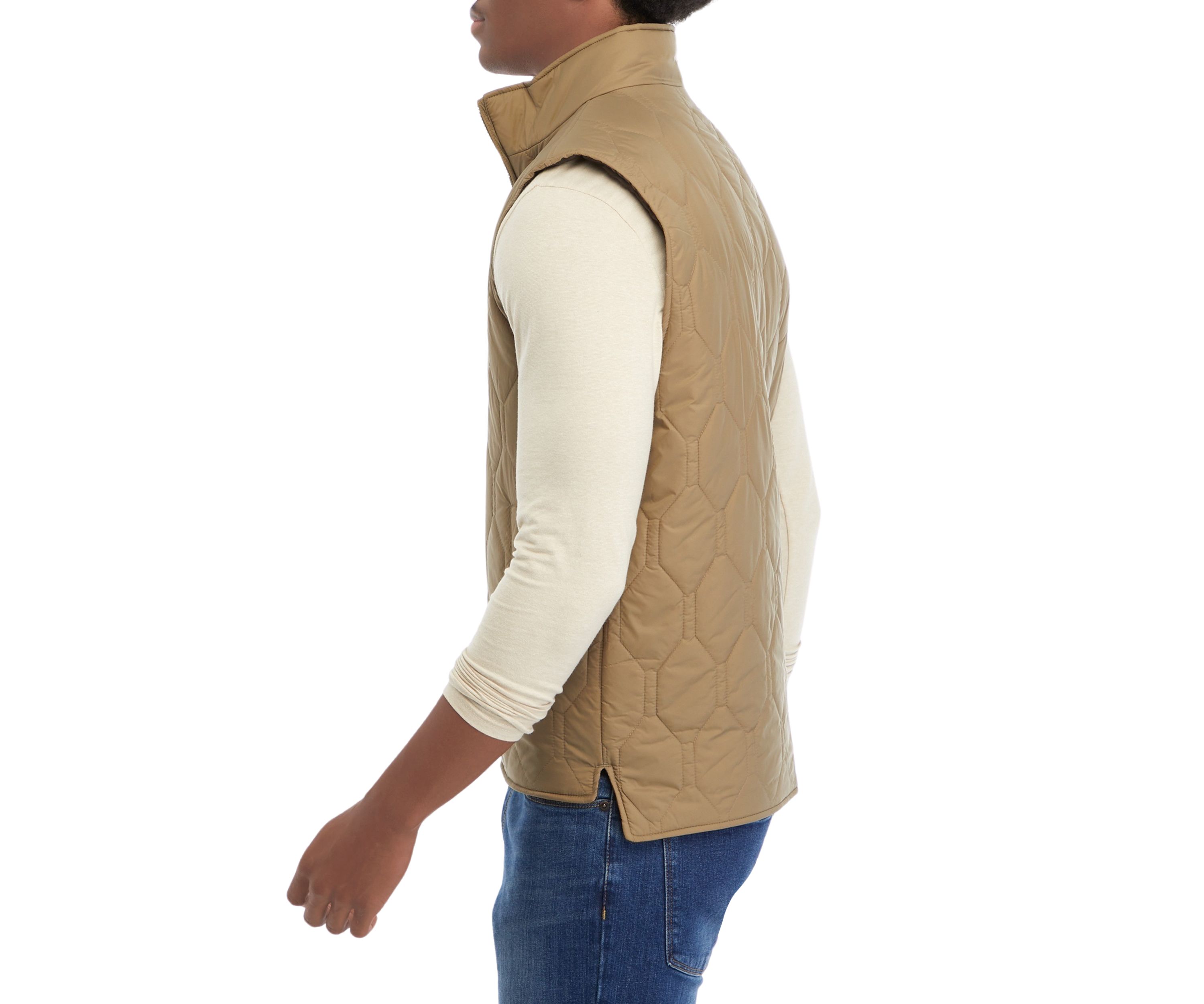 Hexagon Quilted Lightweight Vest 