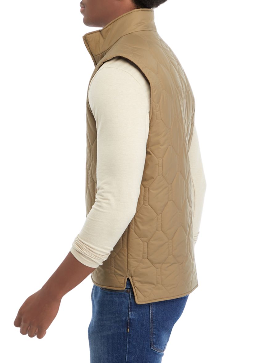 Hexagon Quilted Lightweight Vest 