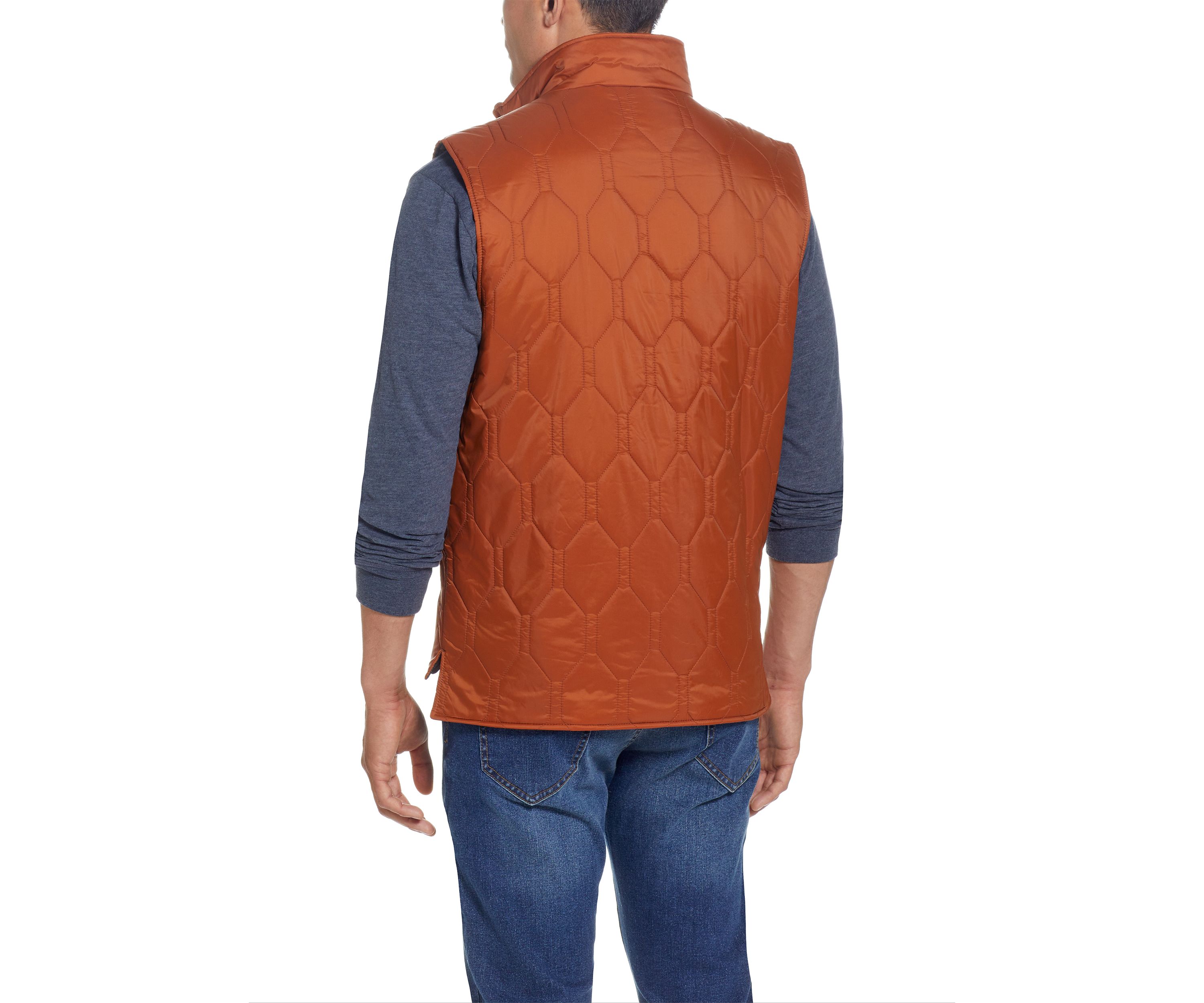 Mens Hexagon Quilted Lightweight Vest