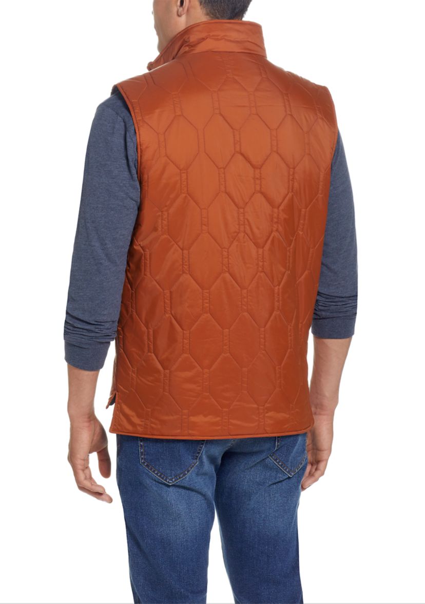 Mens Hexagon Quilted Lightweight Vest