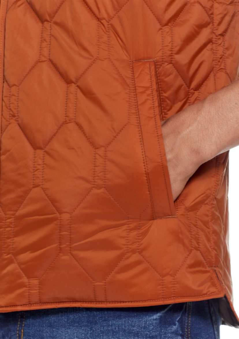 Mens Hexagon Quilted Lightweight Vest
