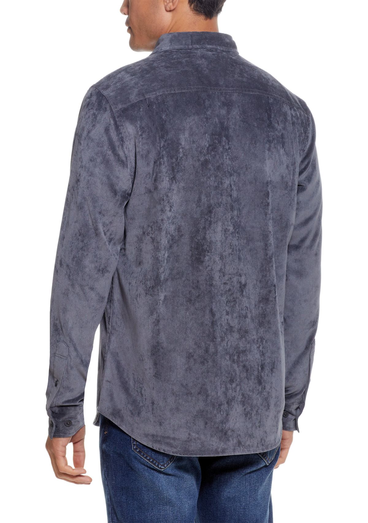 Mens Solid Corduroy Shirt