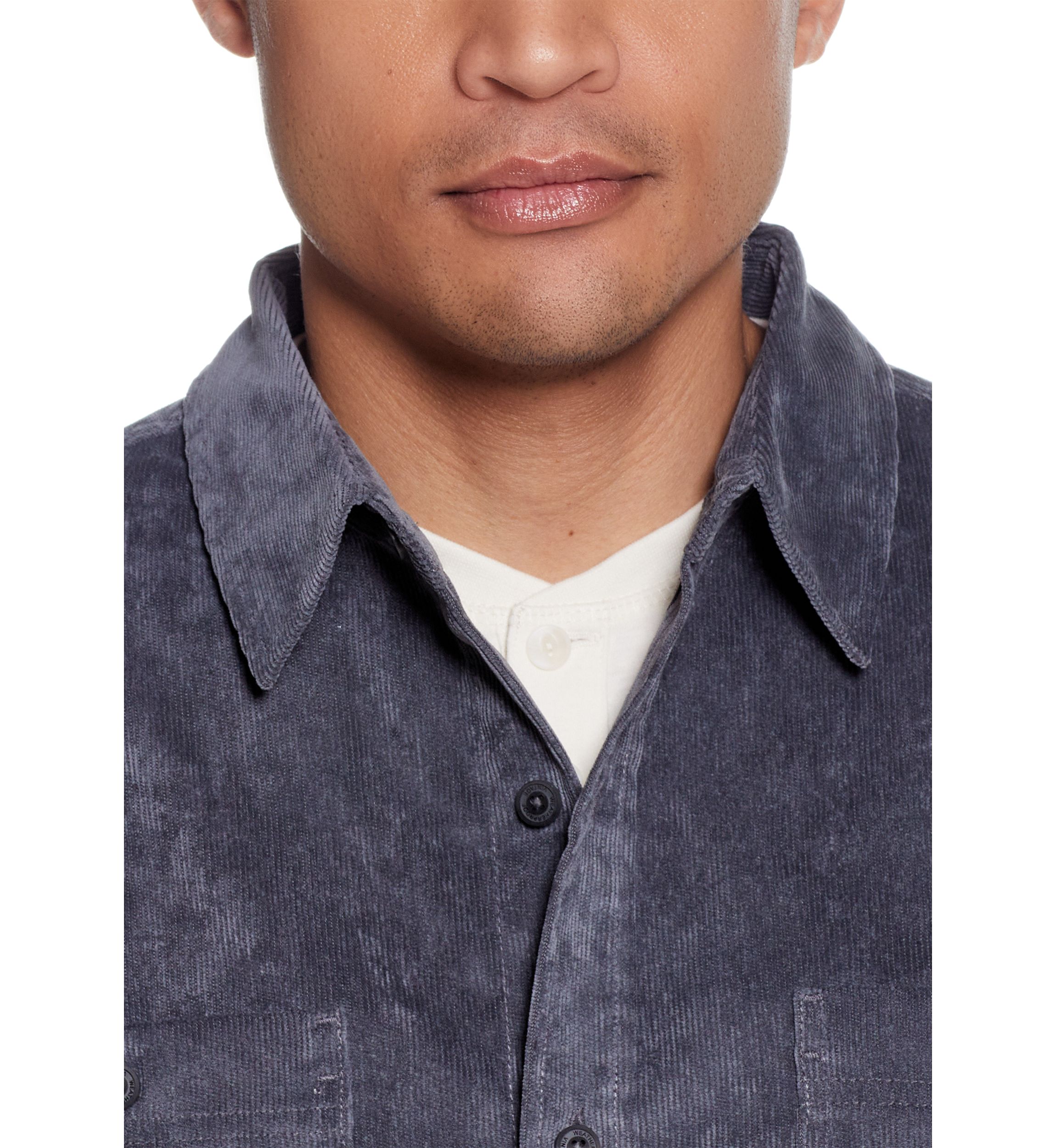 Mens Solid Corduroy Shirt