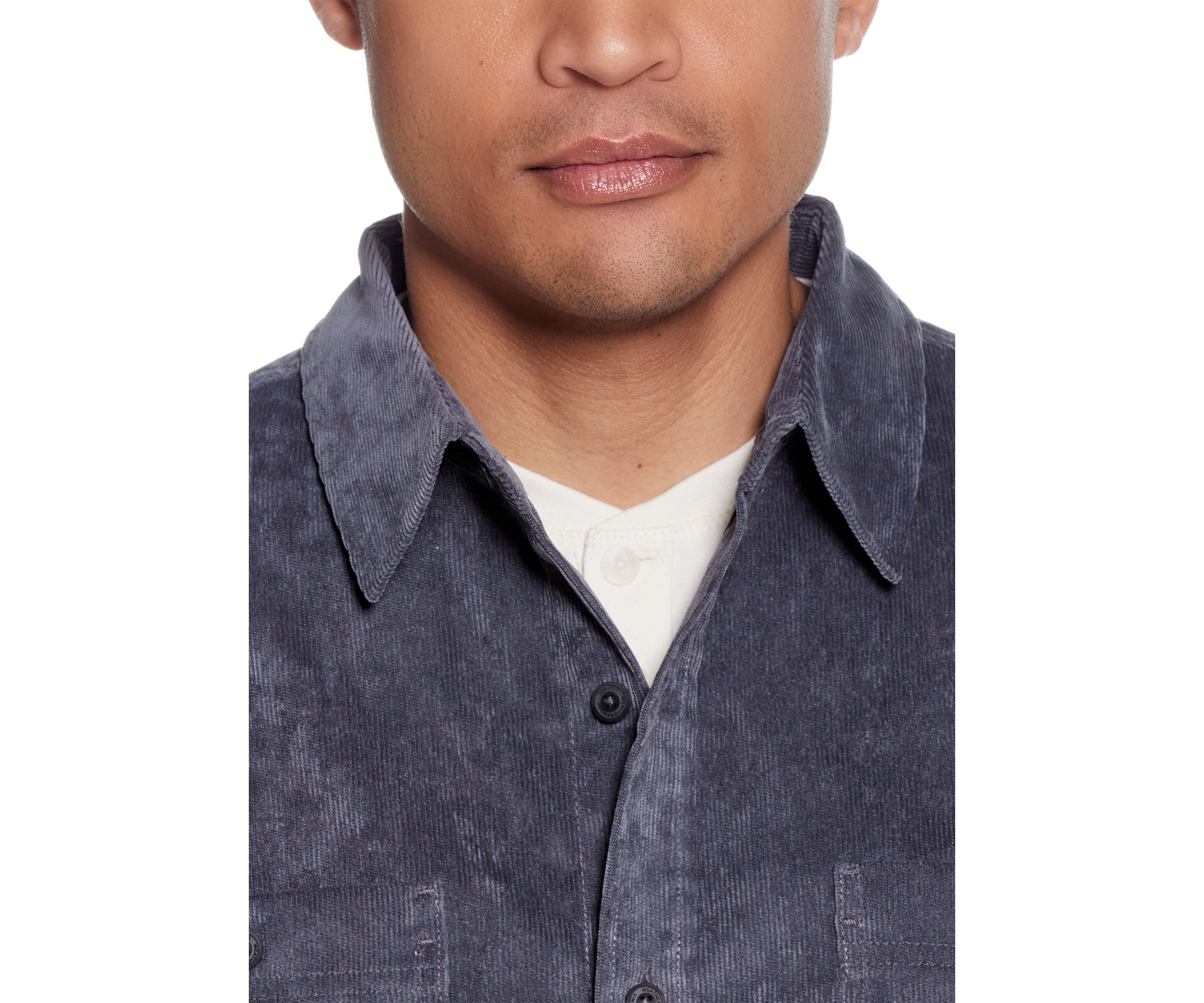 Mens Solid Corduroy Shirt