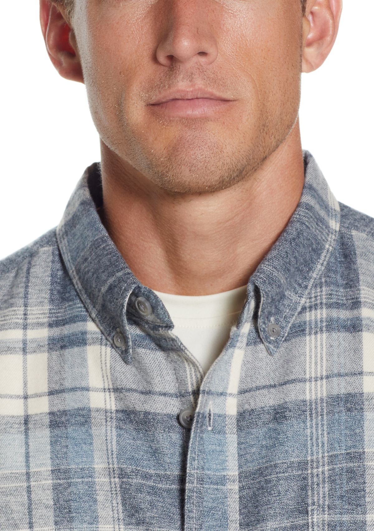 Mens Long Sleeve Brushed Flannel Shirt