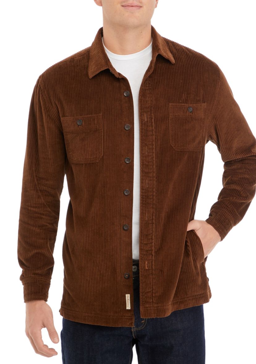 Unlined Cord Shirt Jacket 