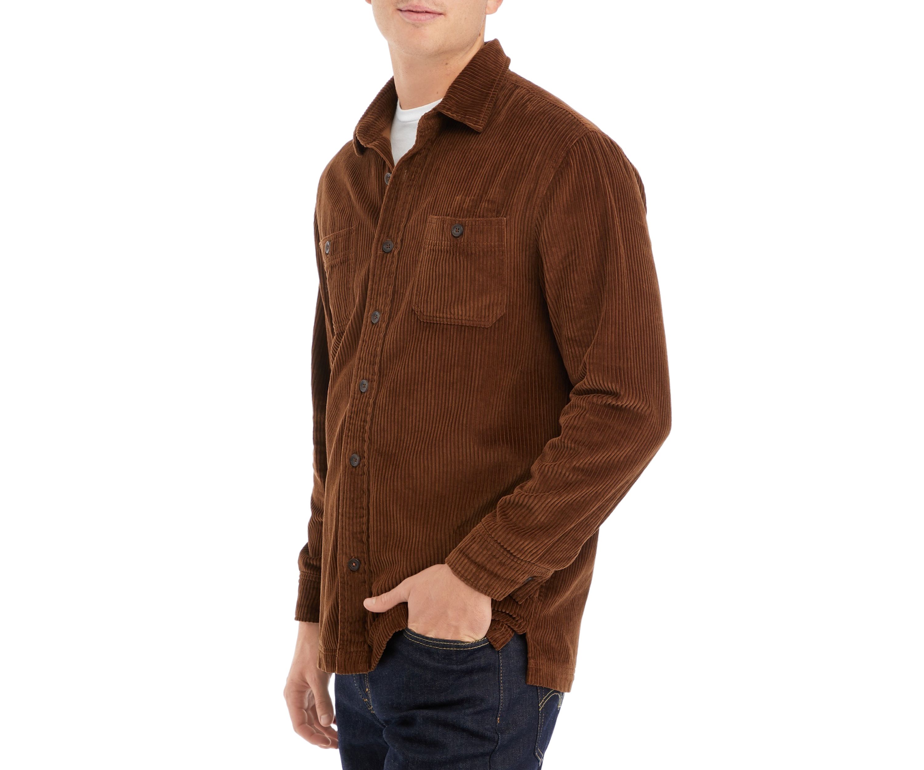 Unlined Cord Shirt Jacket 