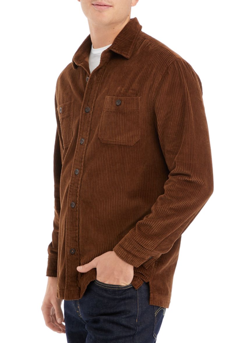 Unlined Cord Shirt Jacket 
