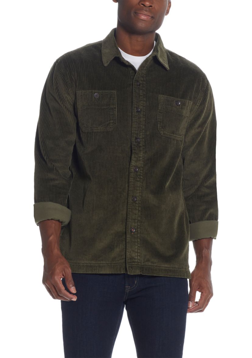 Mens Unlined Corduroy Shirt Jacket
