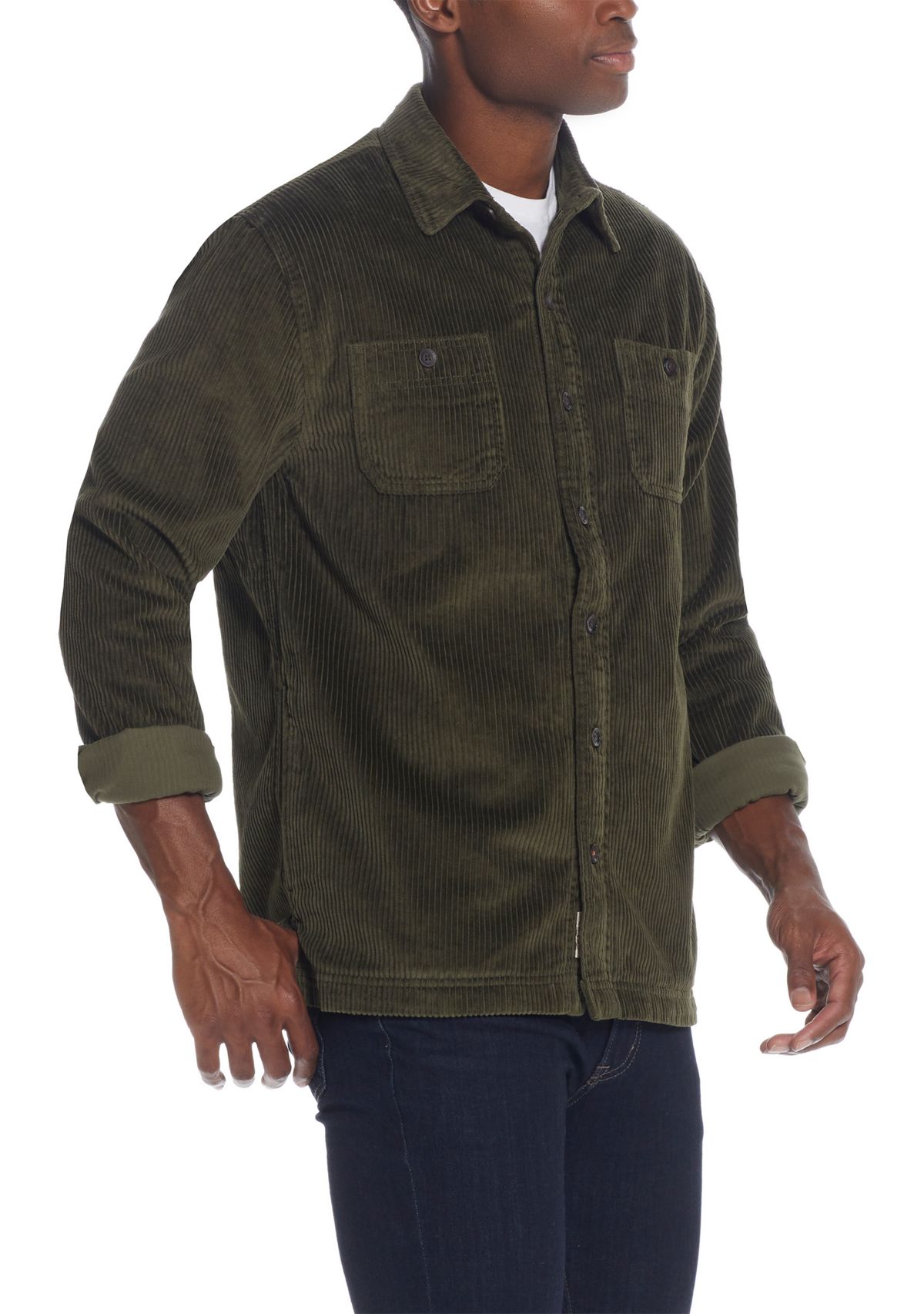 Mens Unlined Corduroy Shirt Jacket