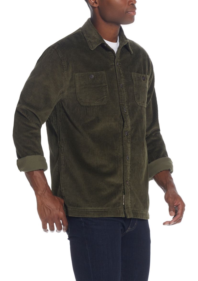 Mens Unlined Corduroy Shirt Jacket