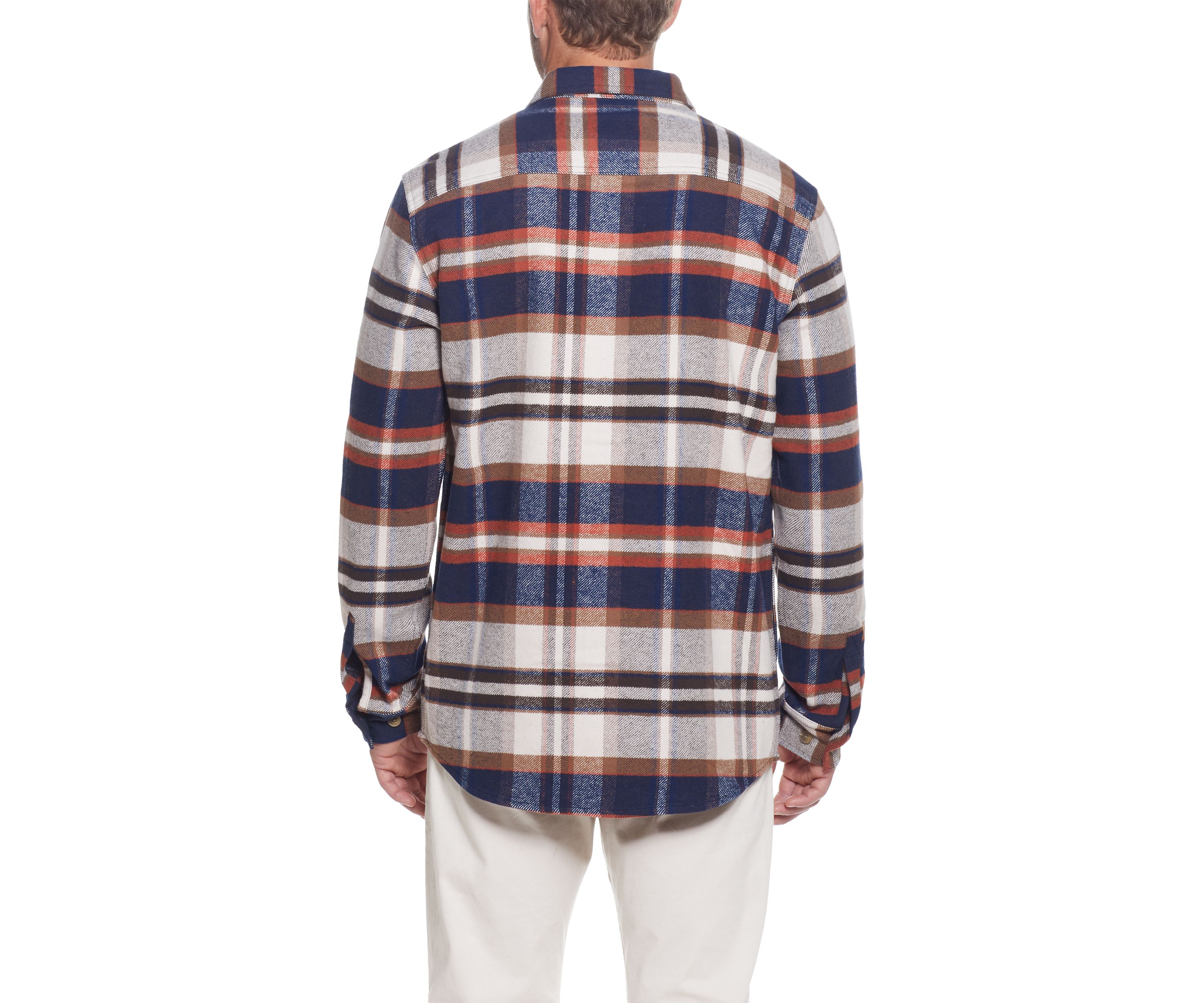 Mens Unlined Plaid Shirt Jacket
