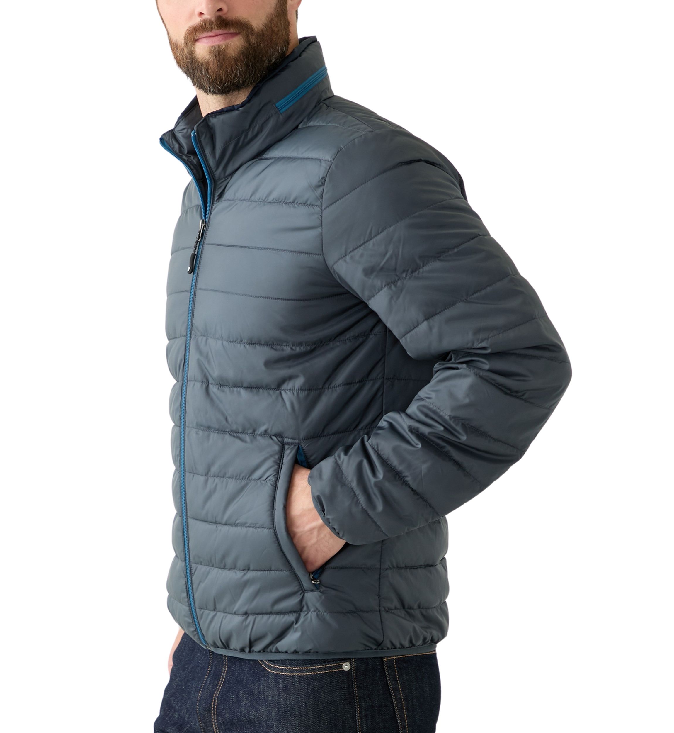 Mens Packable Pillow Puffer Jacket