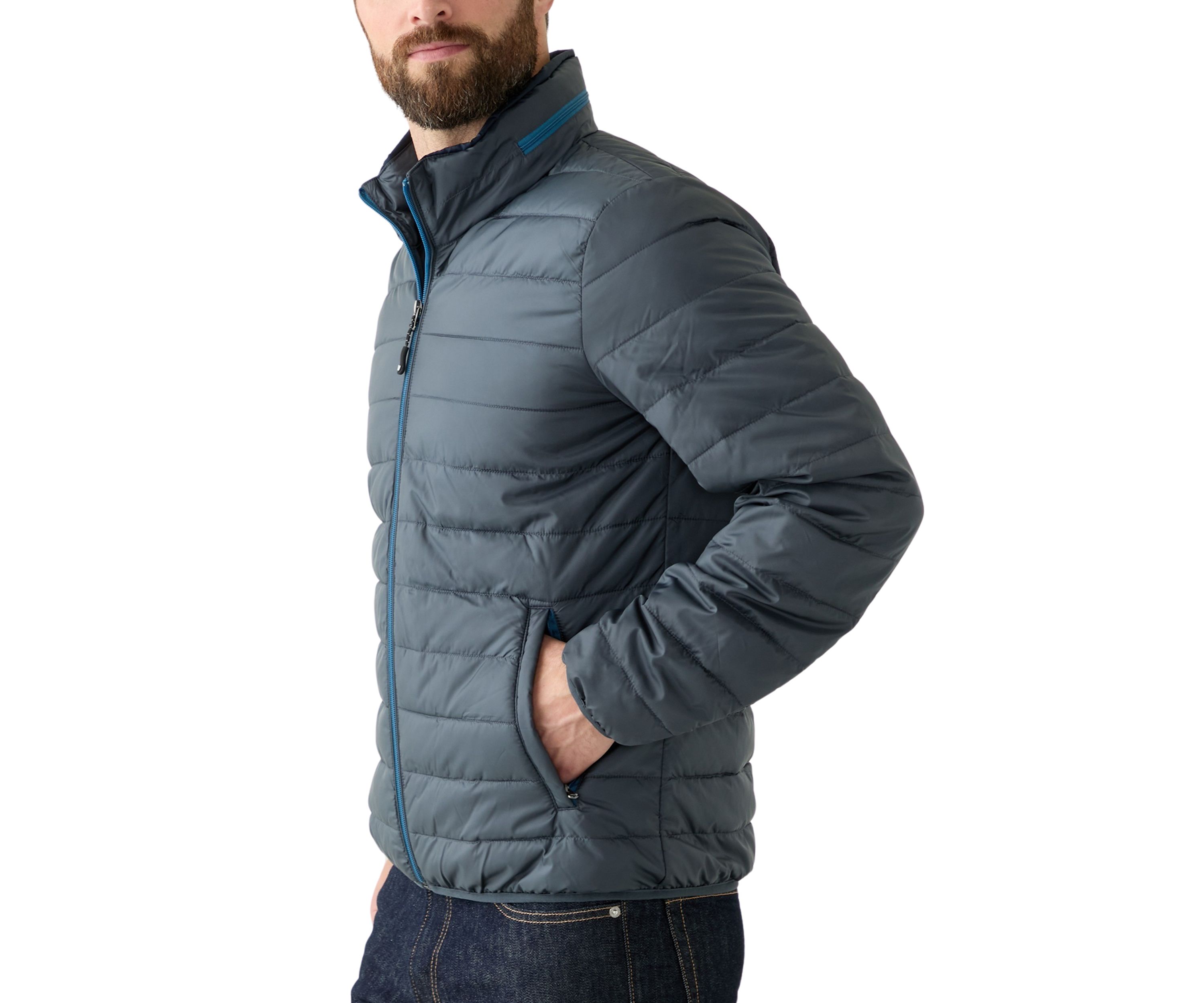 Mens Packable Pillow Puffer Jacket