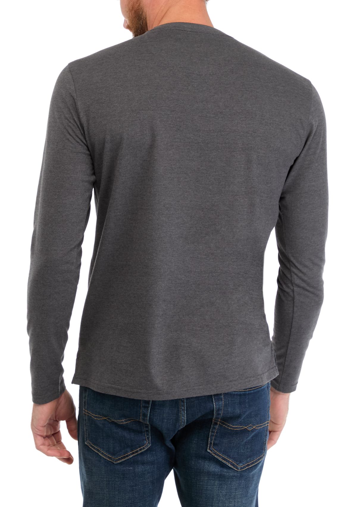 Mens Suede Henley T-Shirt