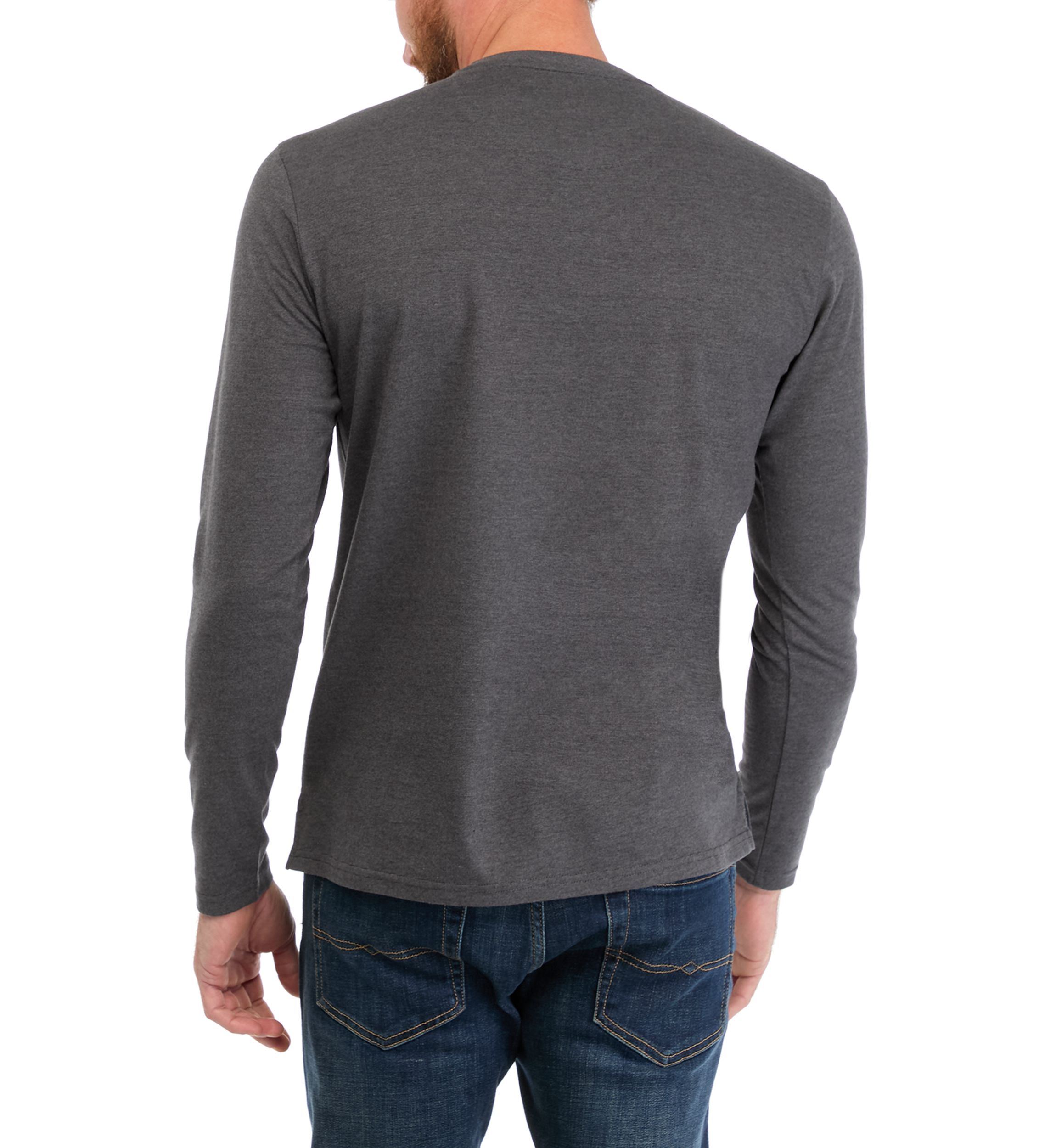 Mens Suede Henley T-Shirt