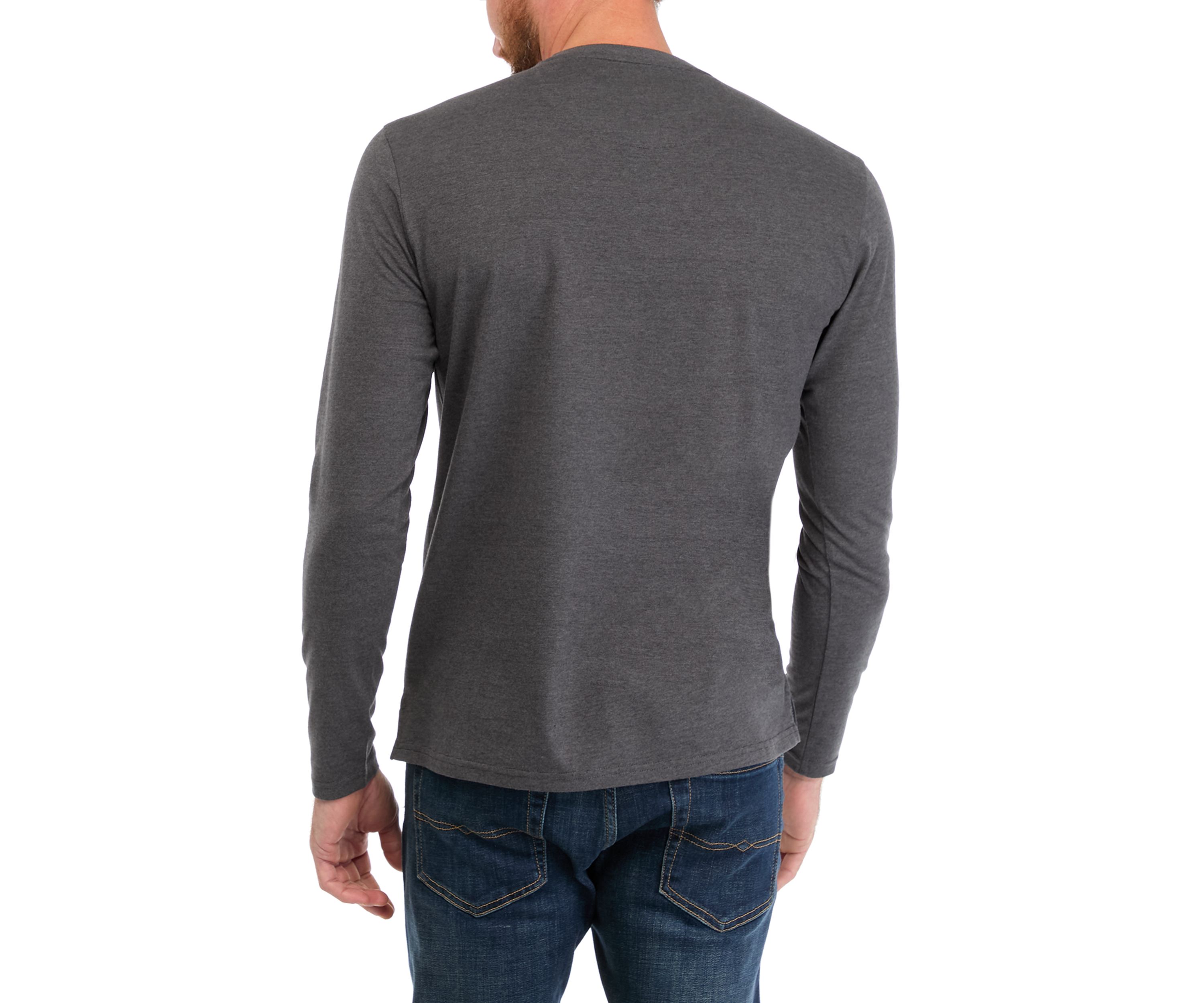 Mens Suede Henley T-Shirt
