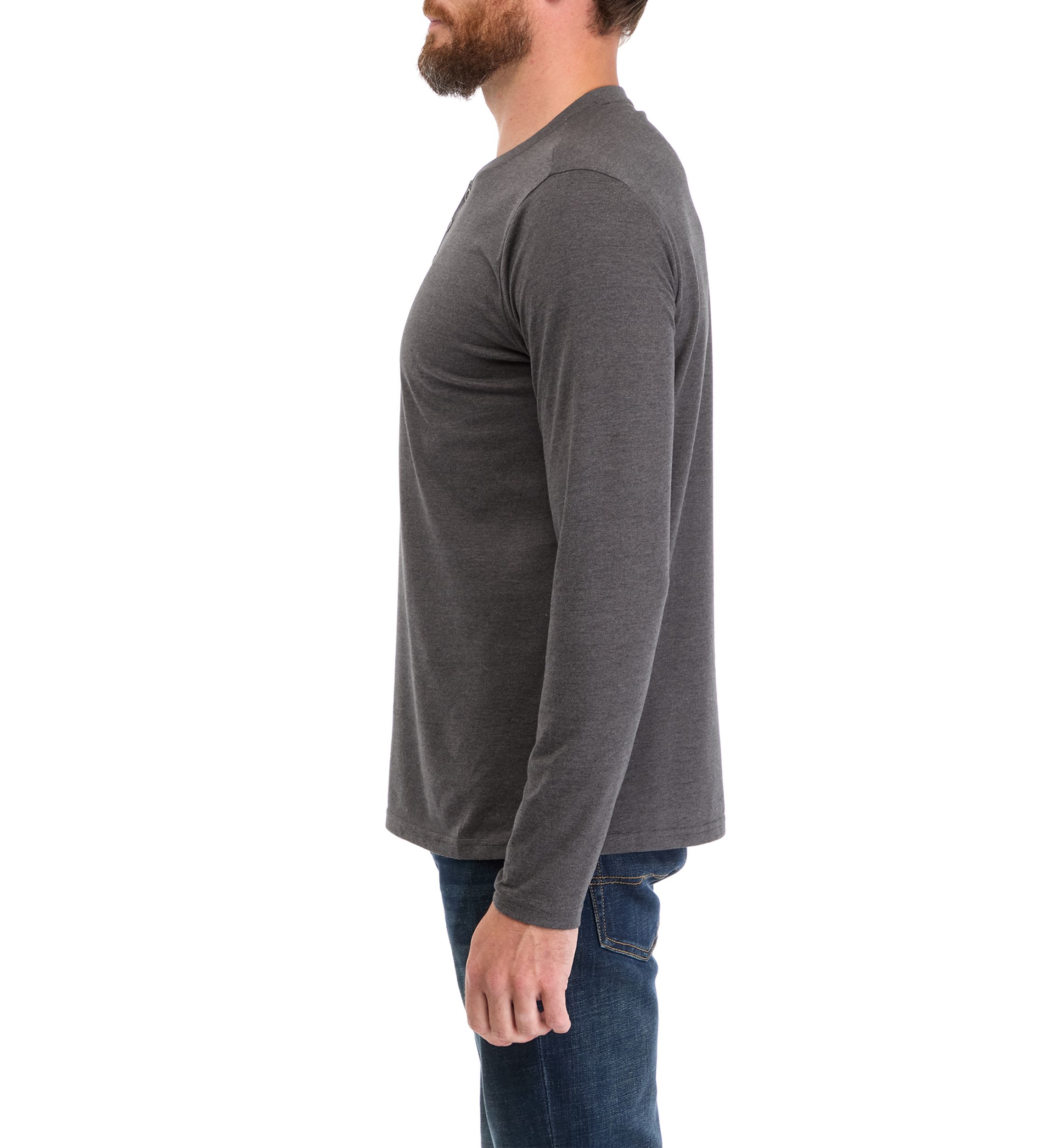 Mens Suede Henley T-Shirt