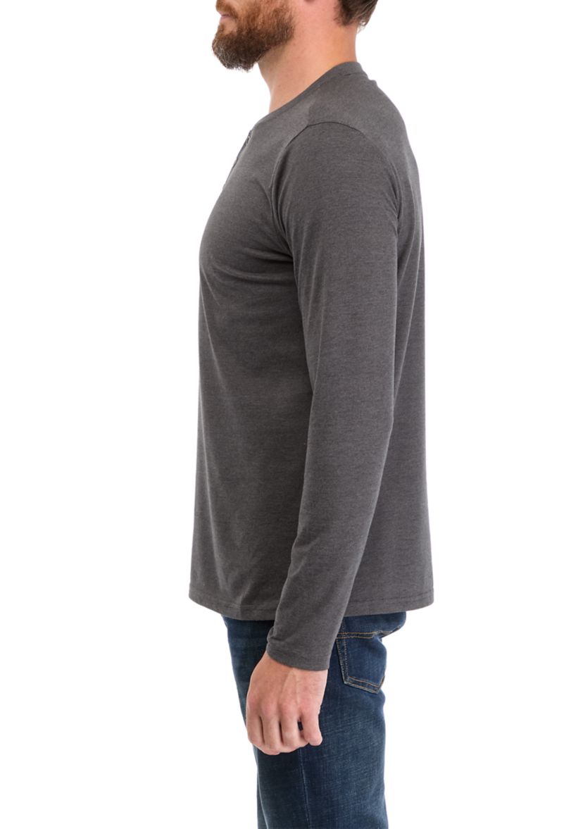 Mens Suede Henley T-Shirt