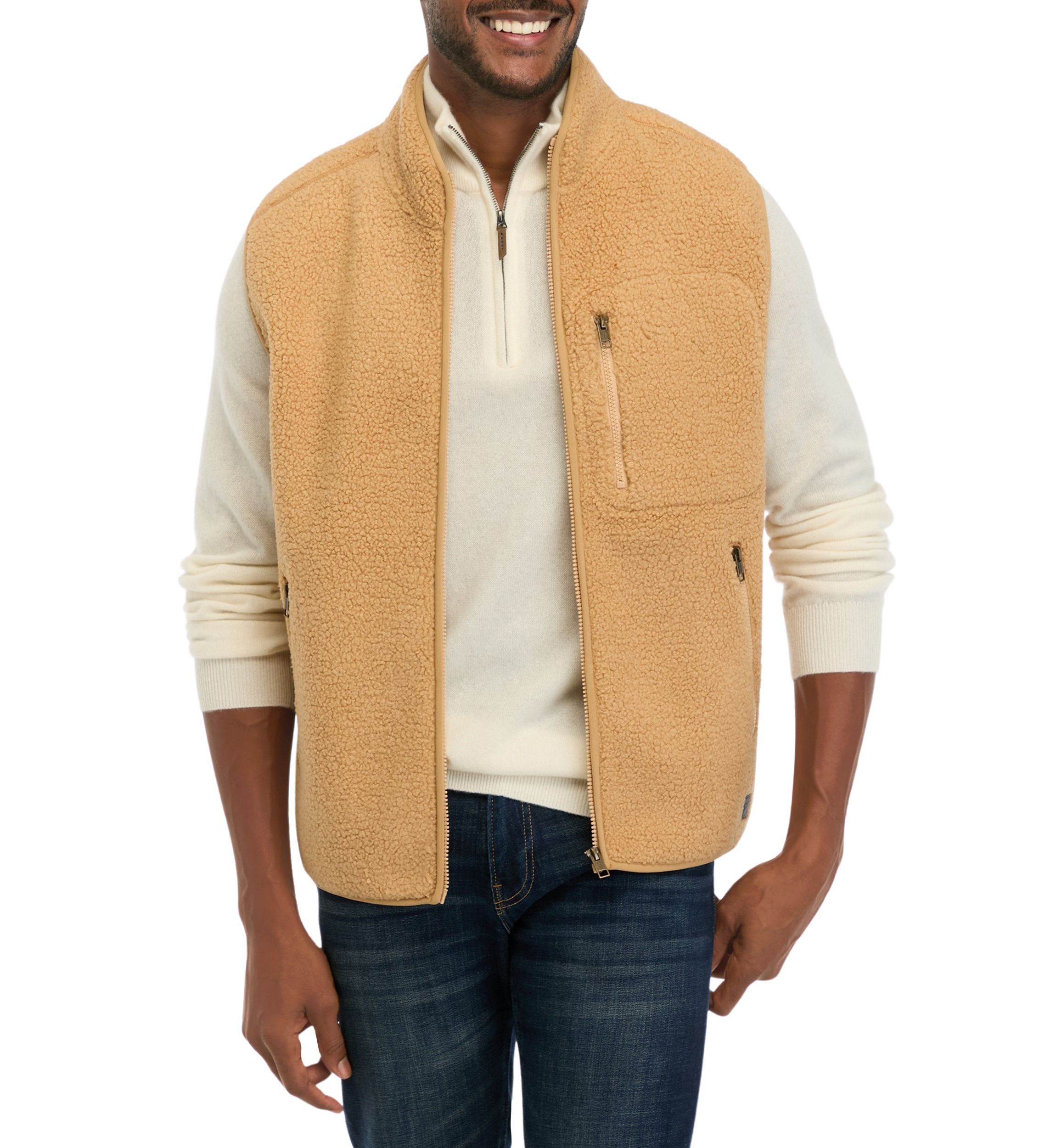 Mens Teddy Sherpa Vest 