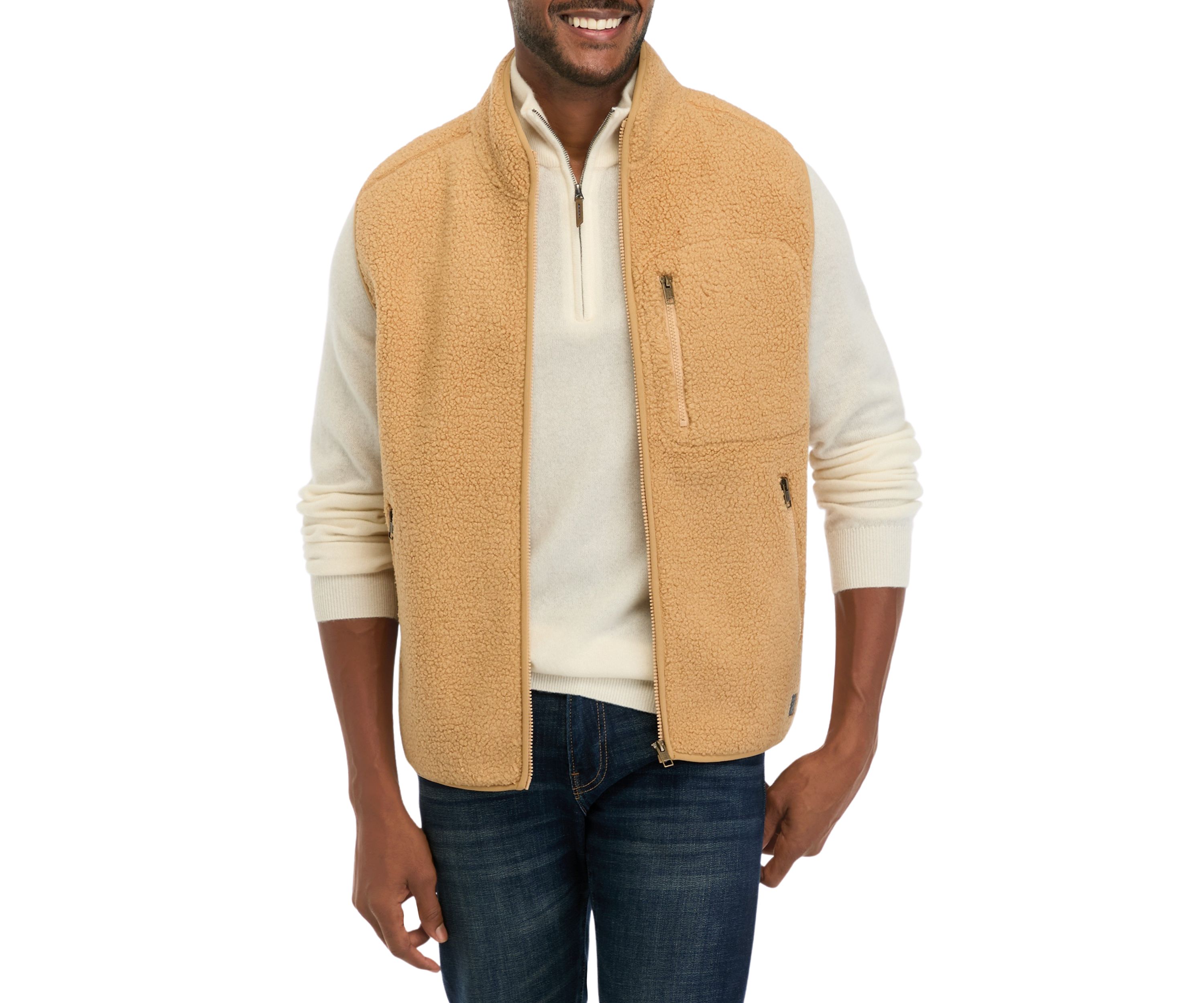 Mens Teddy Sherpa Vest 