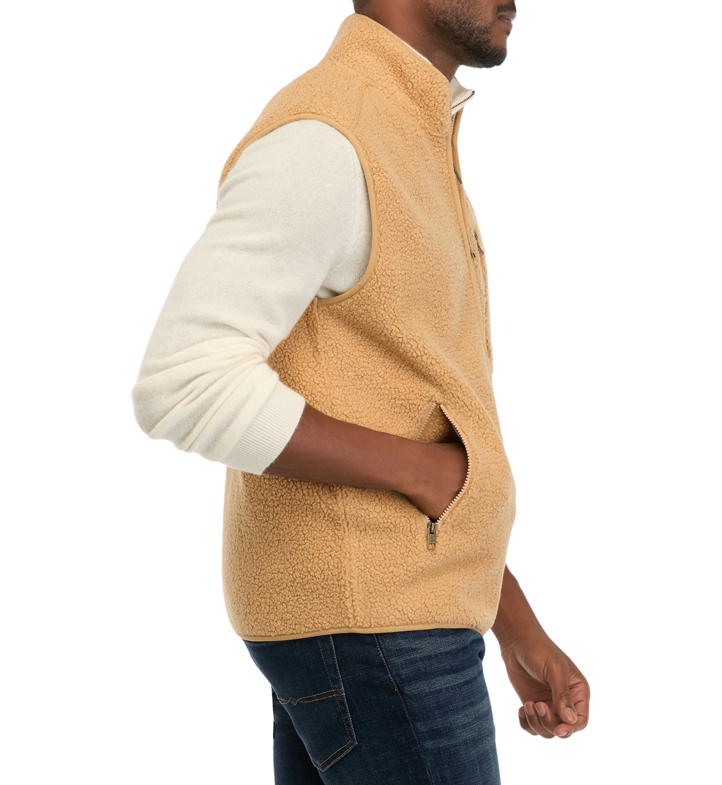 Mens Teddy Sherpa Vest 