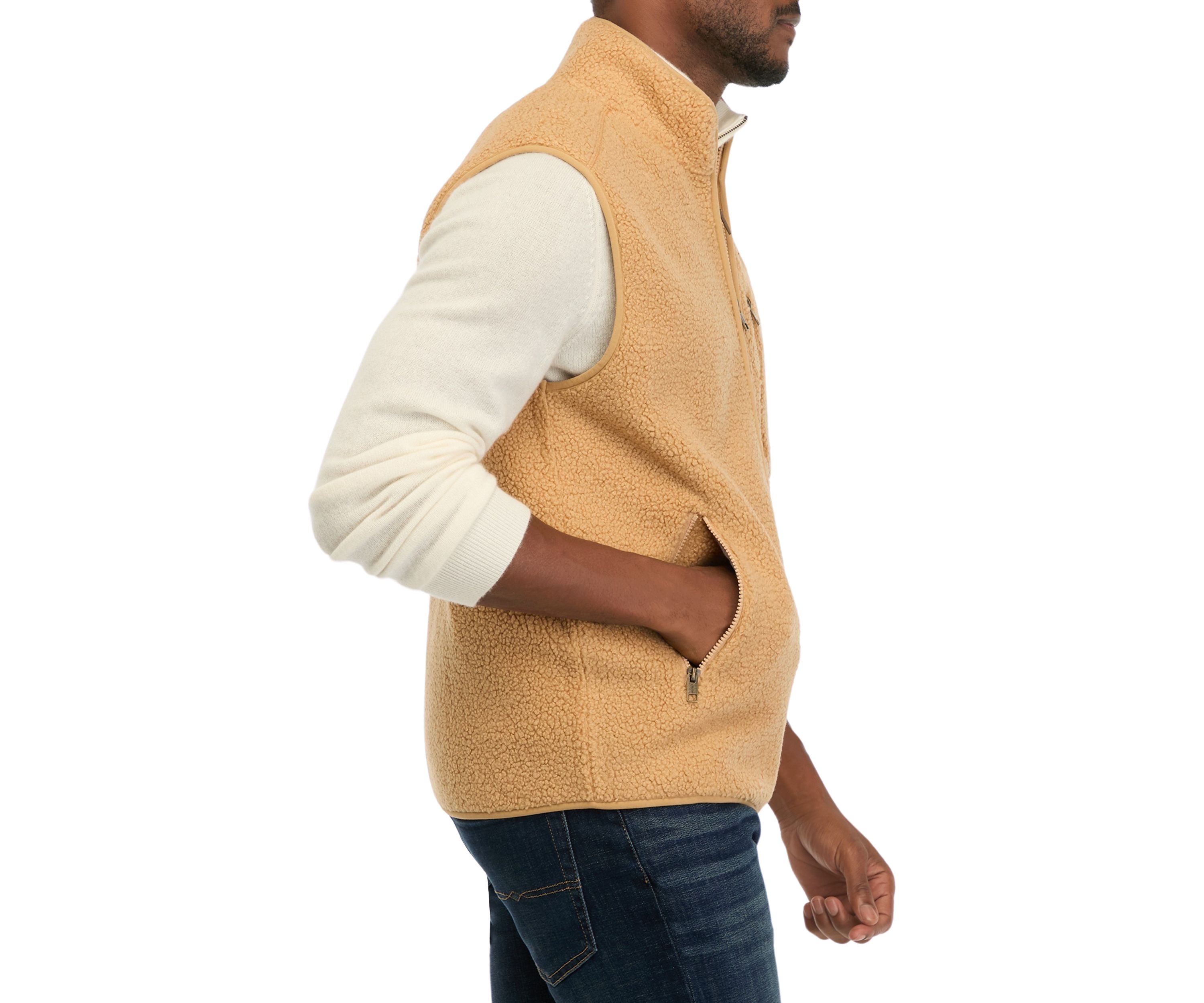Mens Teddy Sherpa Vest 