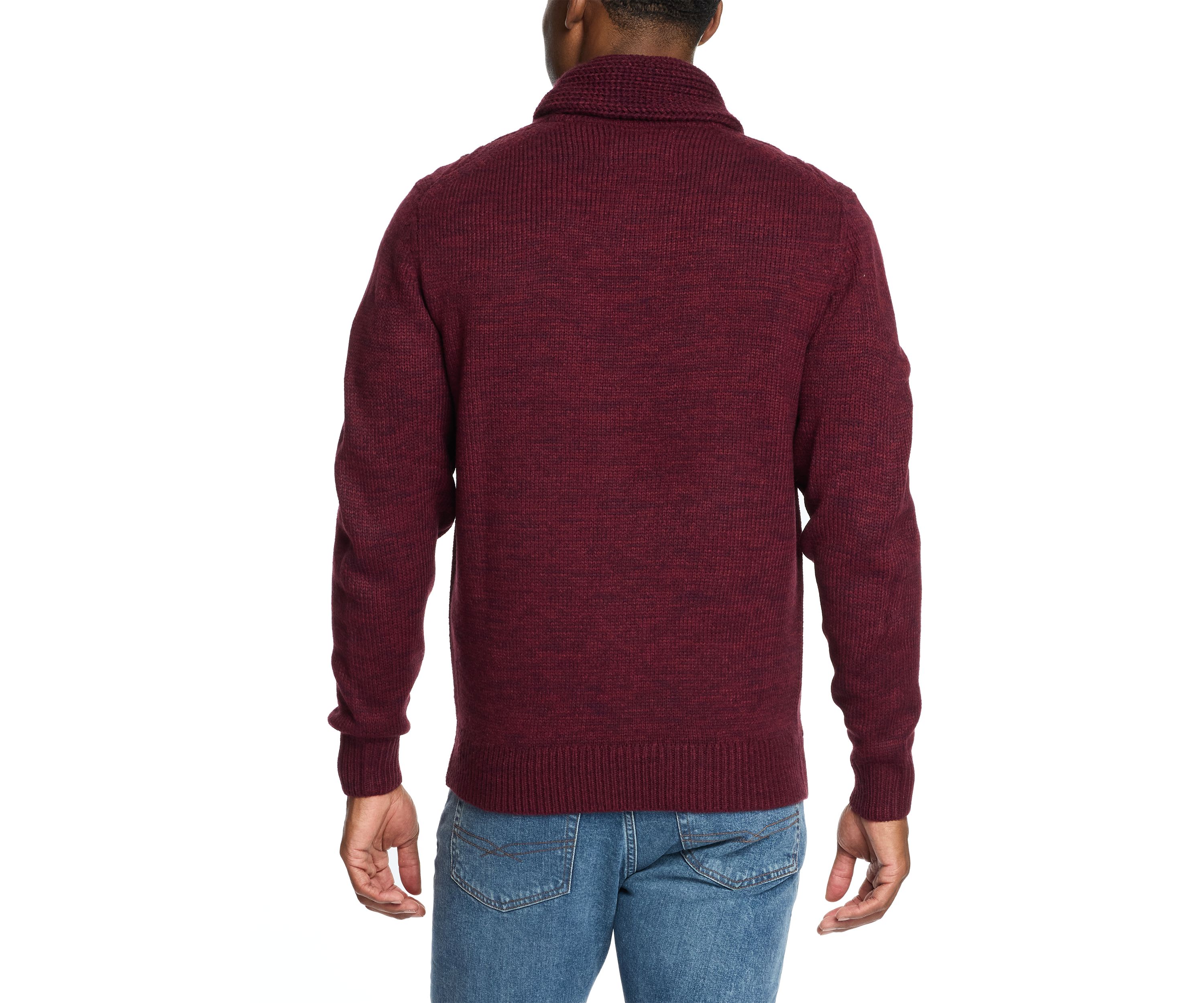 Mens Fisherman Shawl Sweater