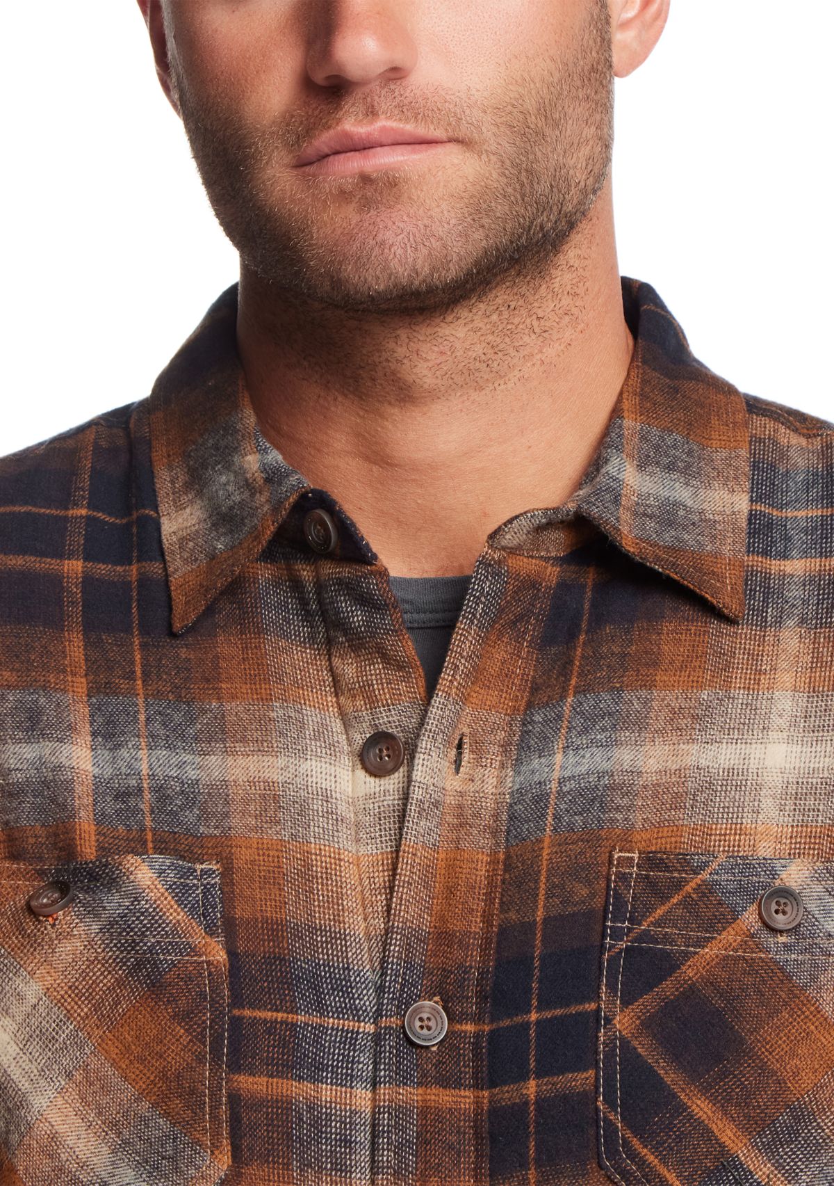 Mens Sherpa Lined Flannel Shirt Jacket