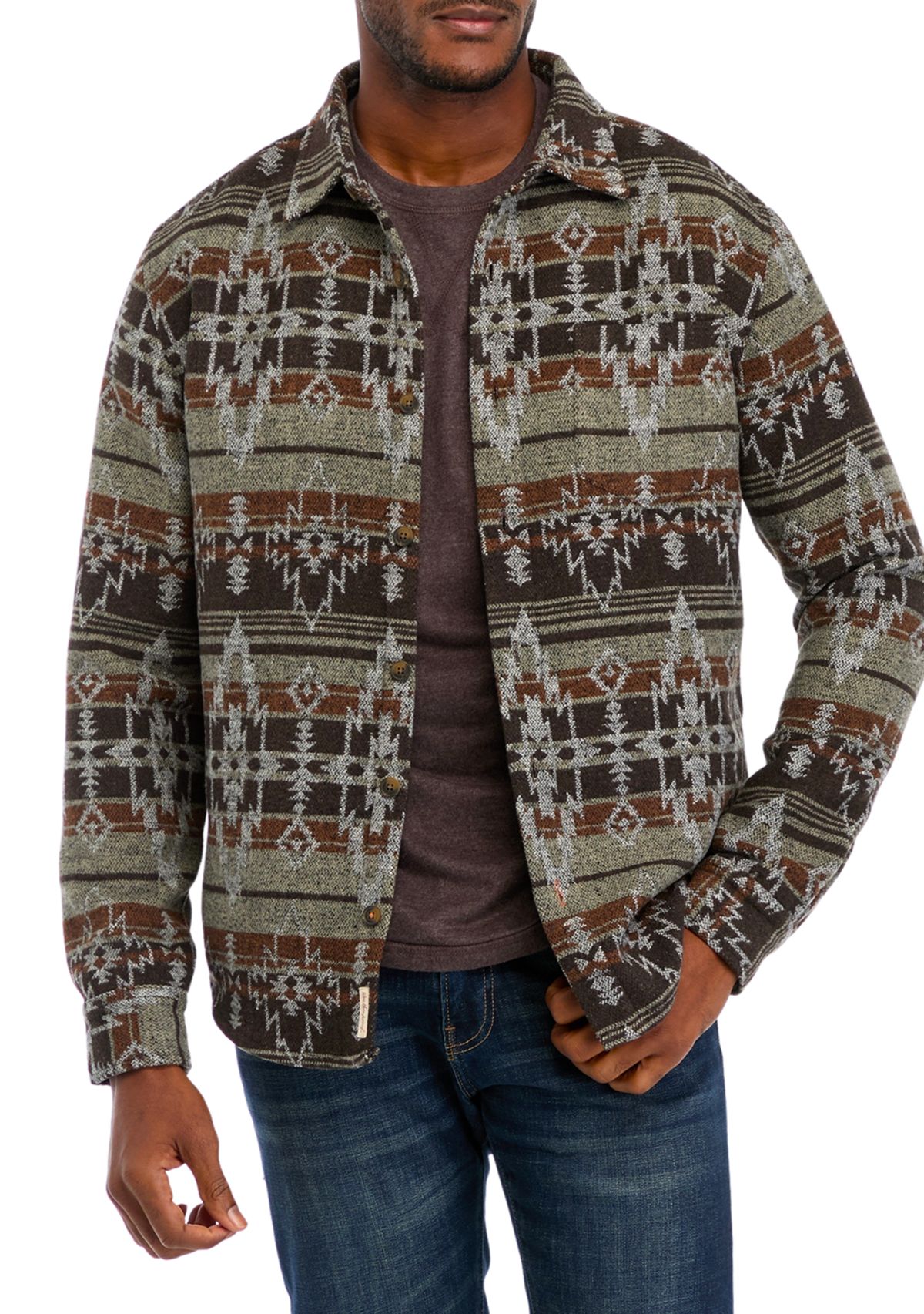 Mens Southwest Unlined Shirt Jacket