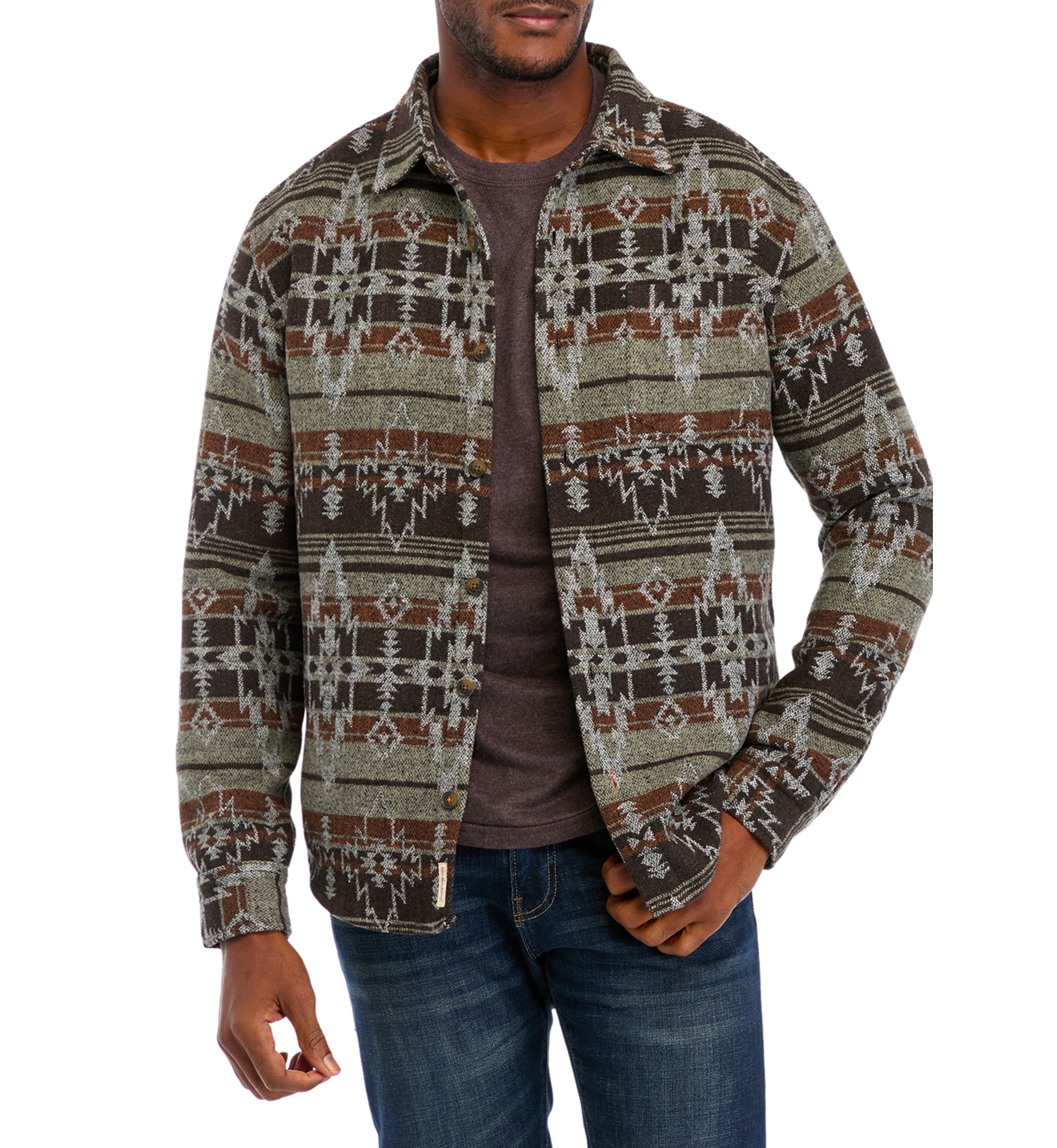 Mens Southwest Unlined Shirt Jacket
