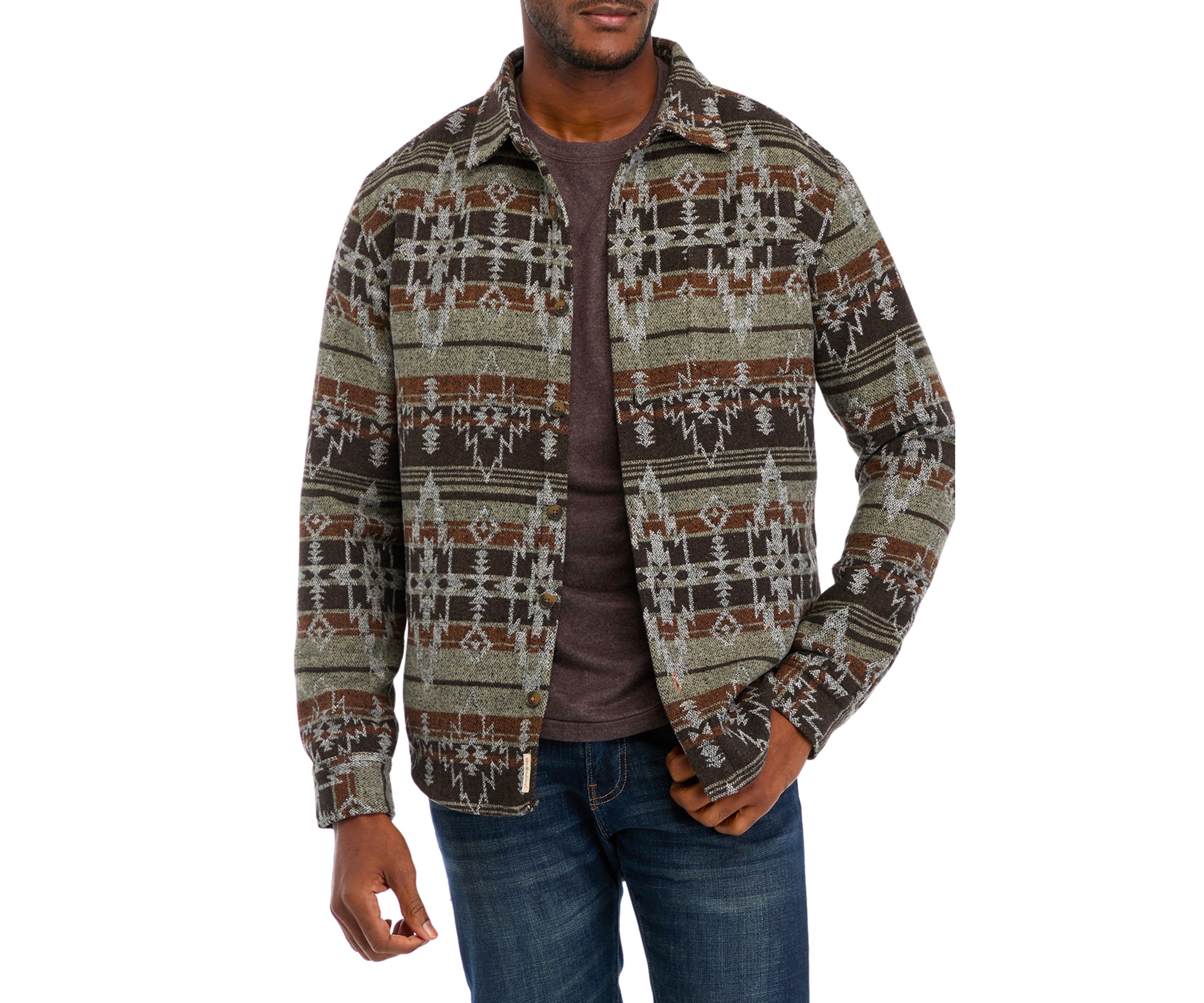 Mens Southwest Unlined Shirt Jacket