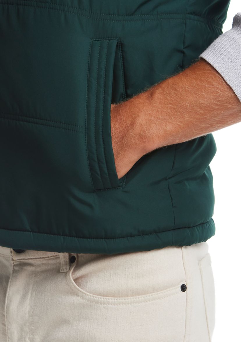 Sherpa Lined Hooded Puffer Vest 