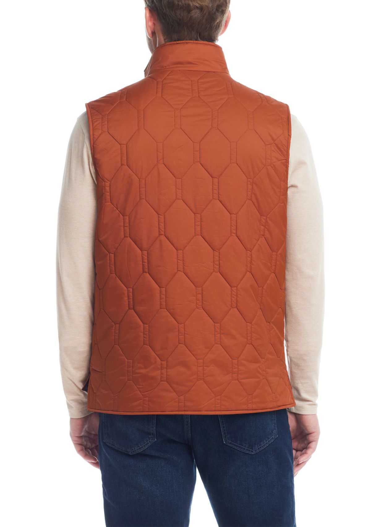 Mens Hexagon Quilted Vest 