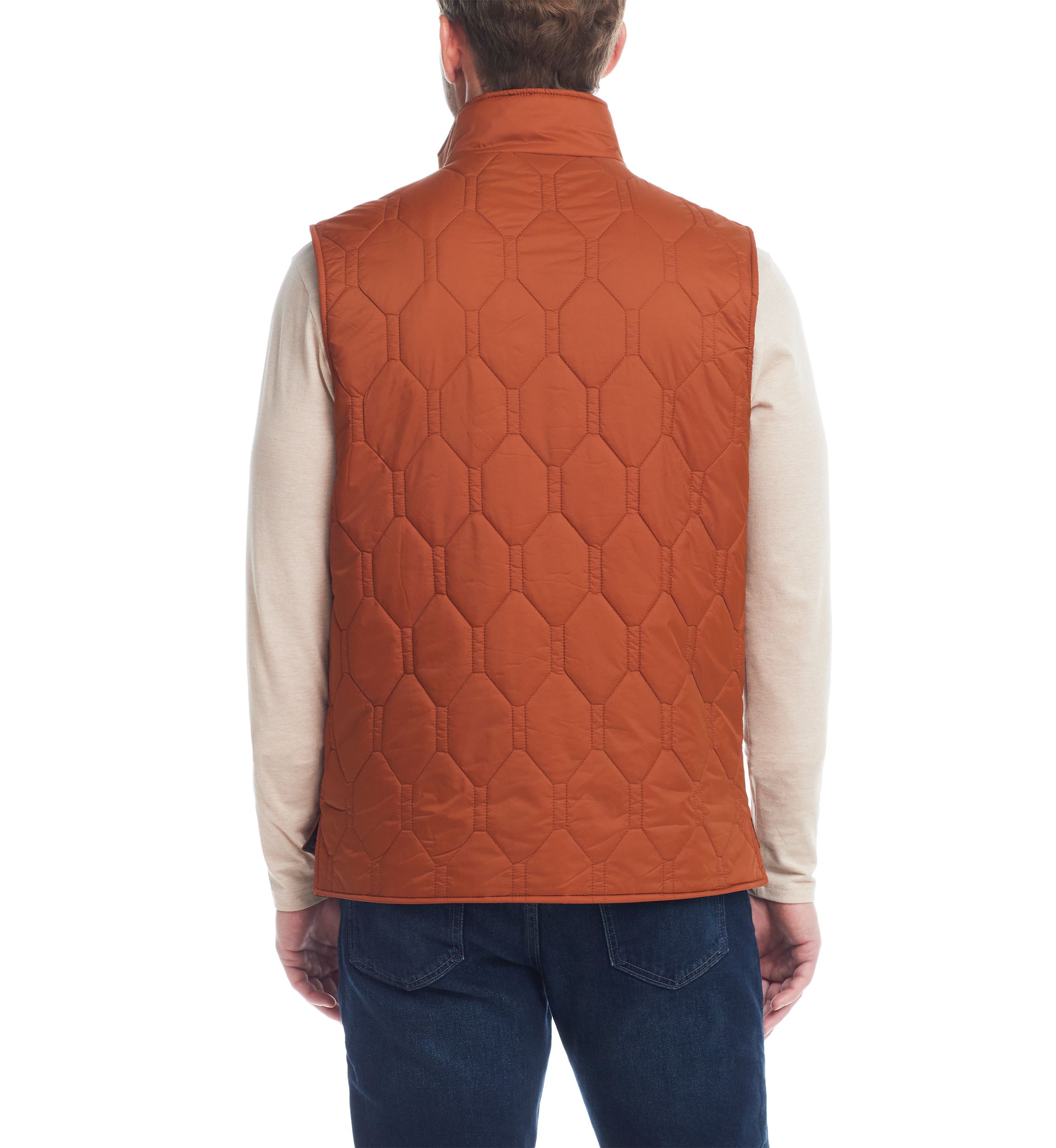 Mens Hexagon Quilted Vest 