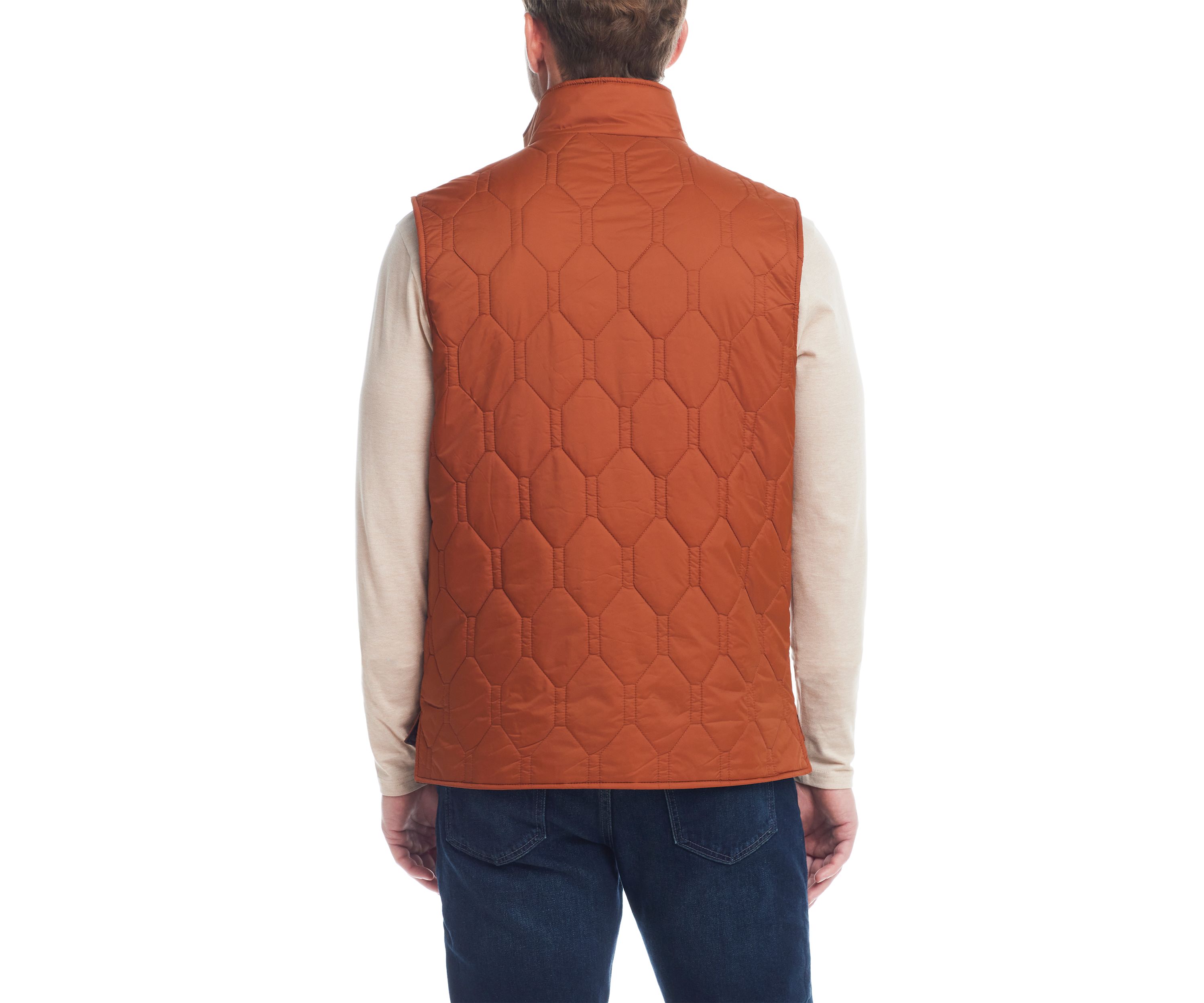 Mens Hexagon Quilted Vest 