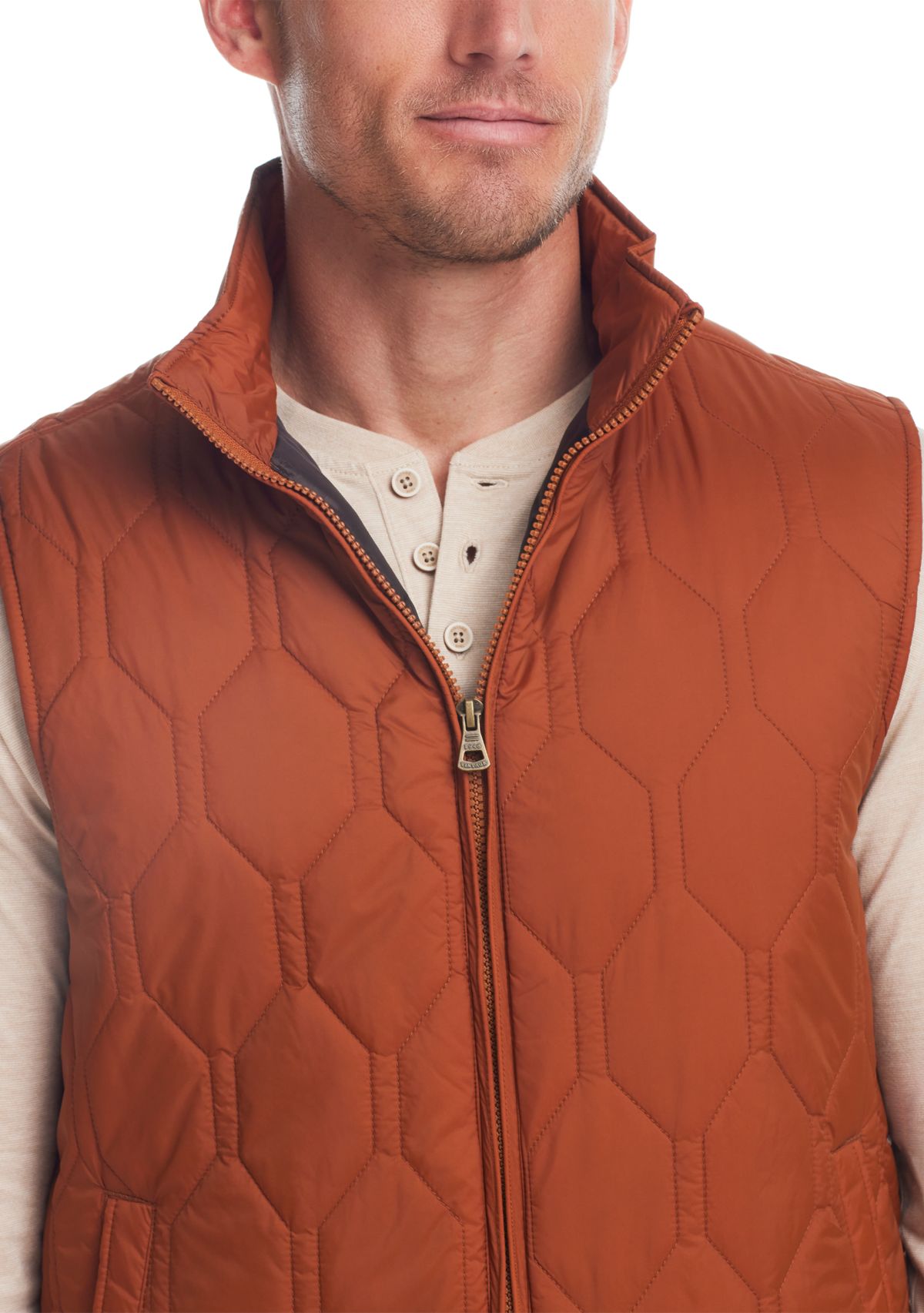Mens Hexagon Quilted Vest 