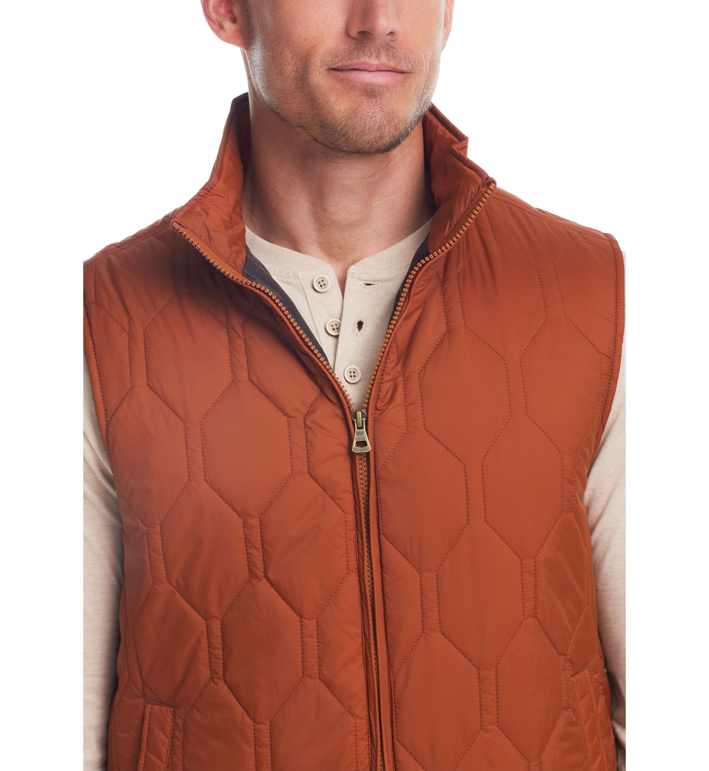 Mens Hexagon Quilted Vest 