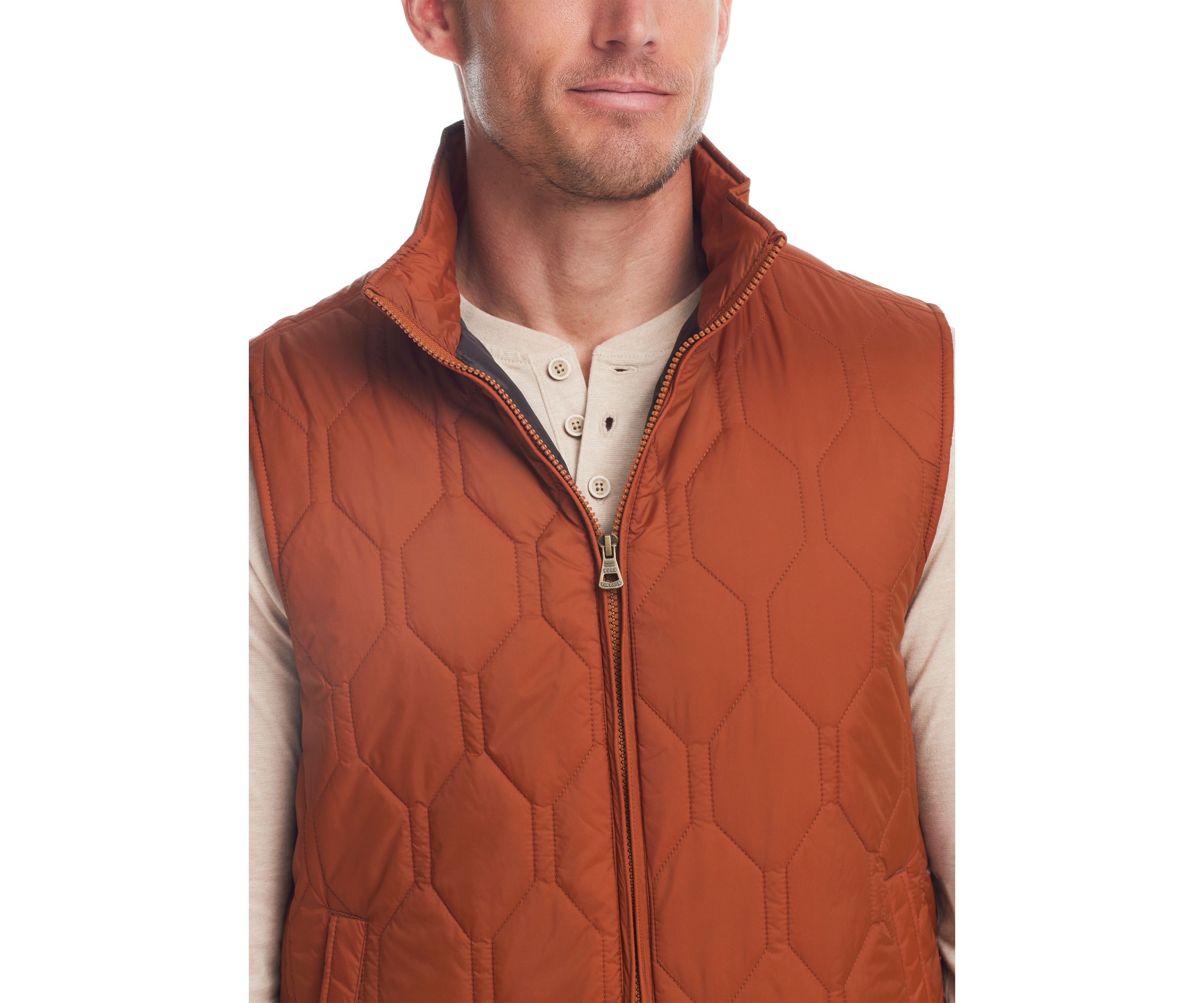 Mens Hexagon Quilted Vest 