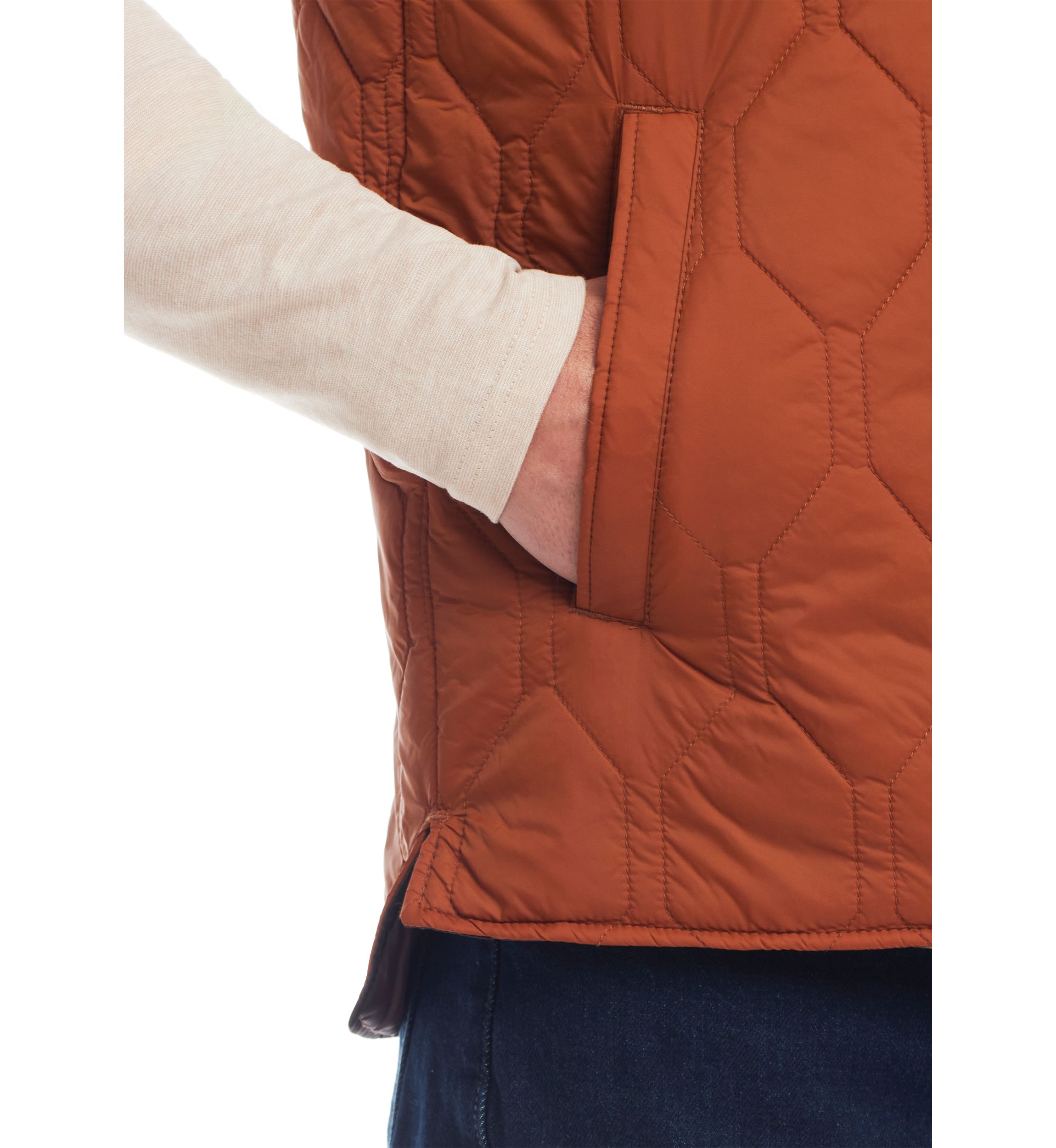 Mens Hexagon Quilted Vest 