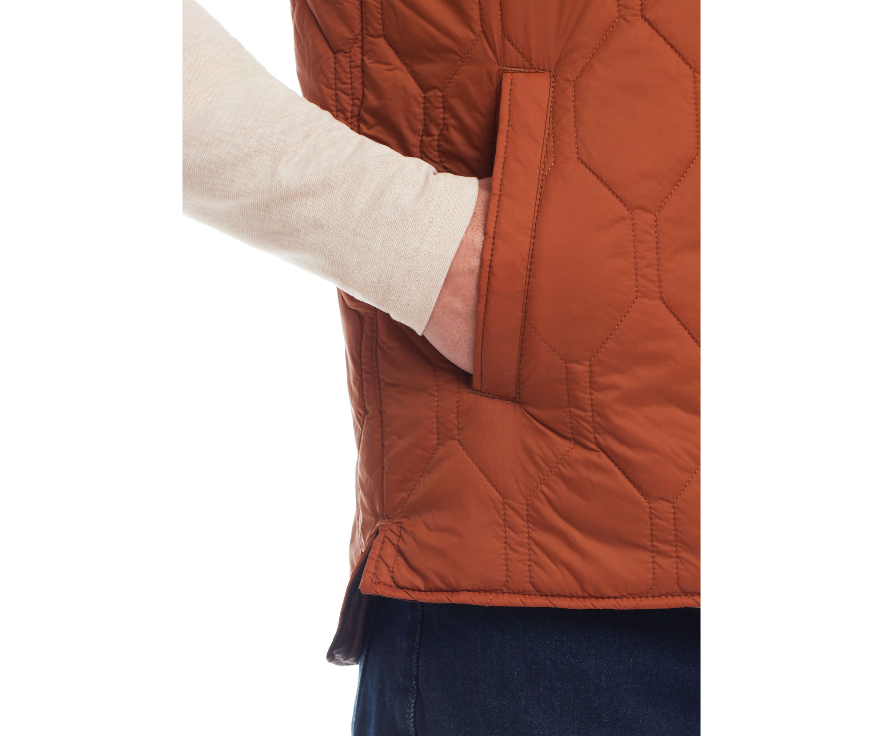 Mens Hexagon Quilted Vest 