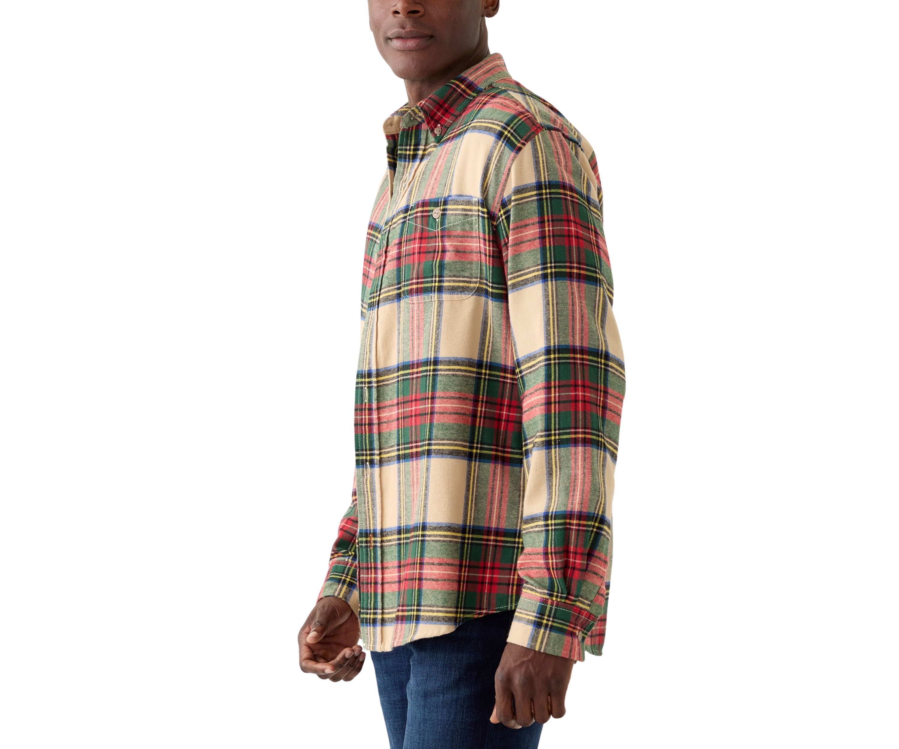 Mens Brushed Plaid Flannel 