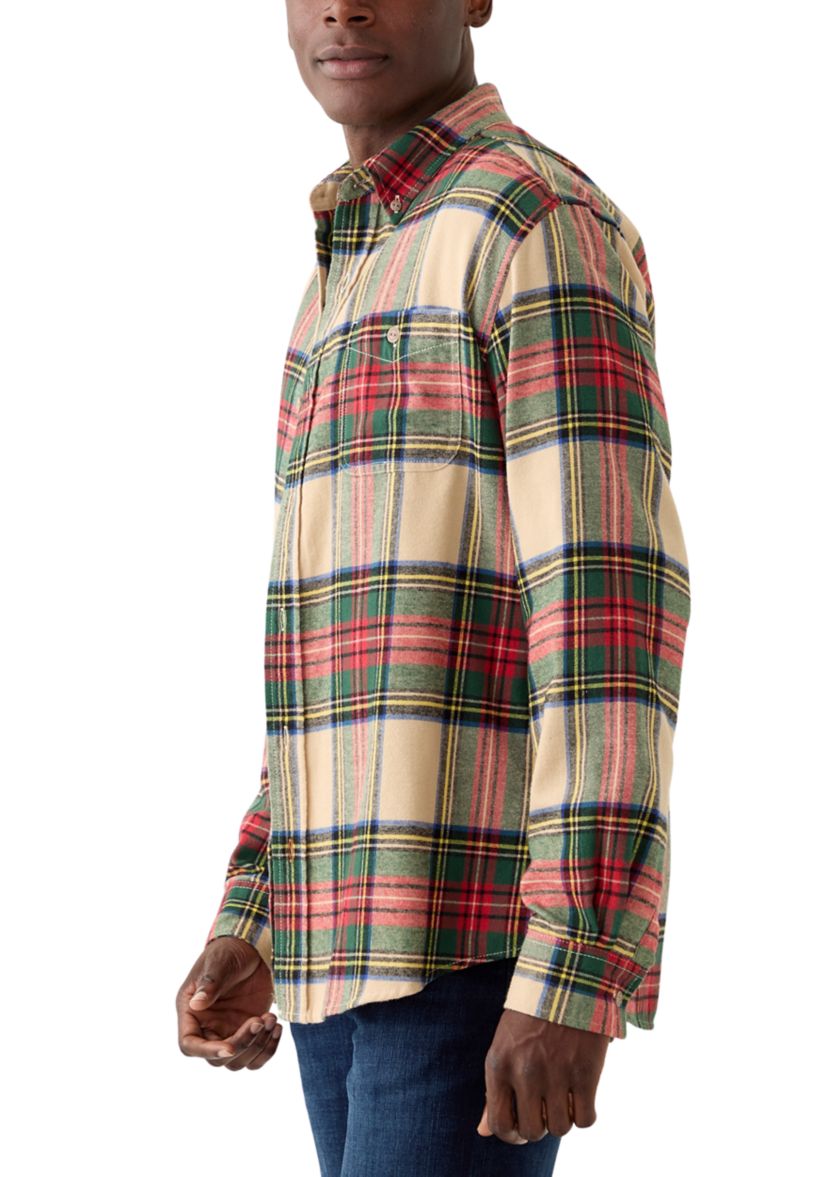 Mens Brushed Plaid Flannel 
