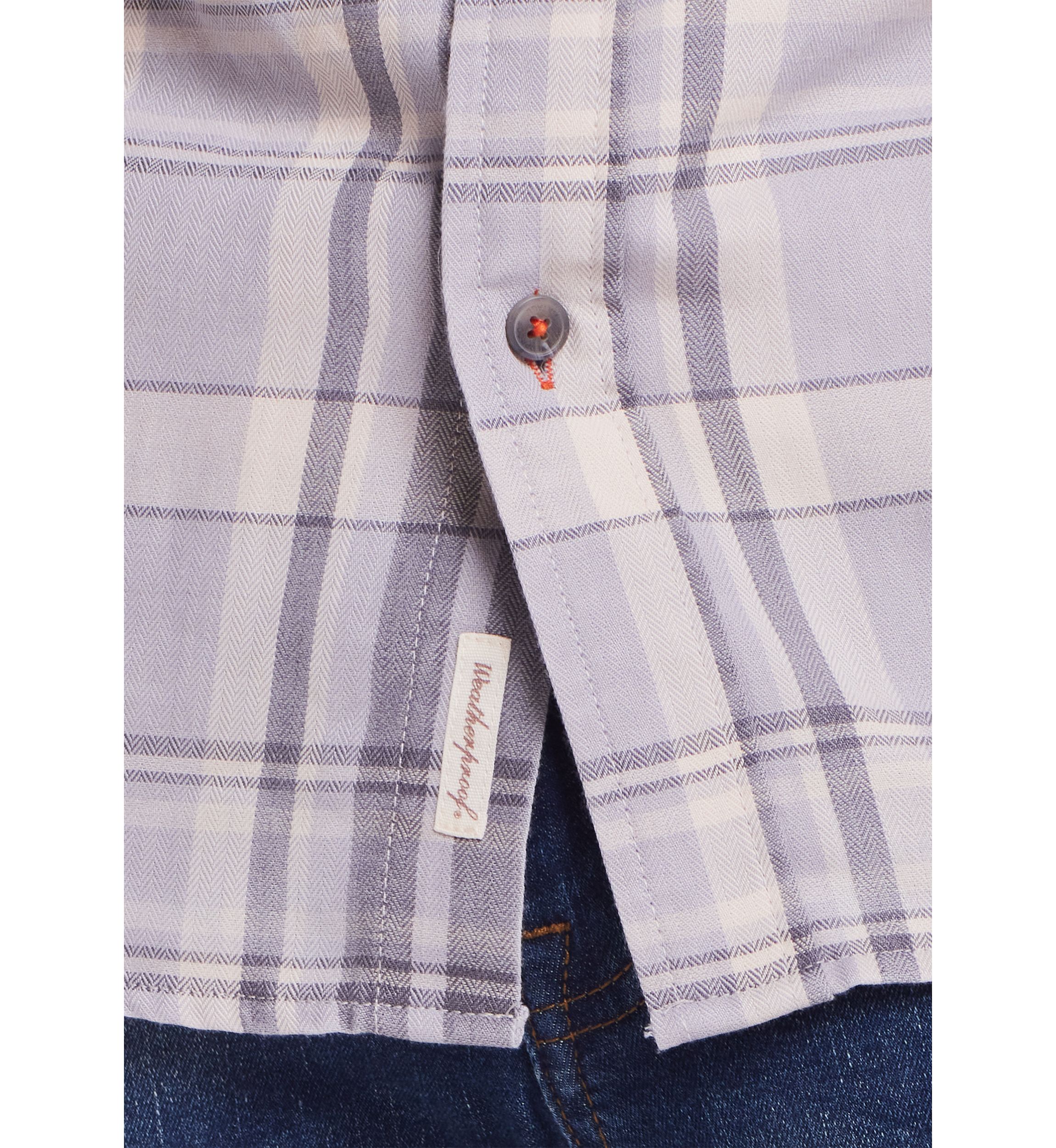 Mens Burnout Flannel Shirt
