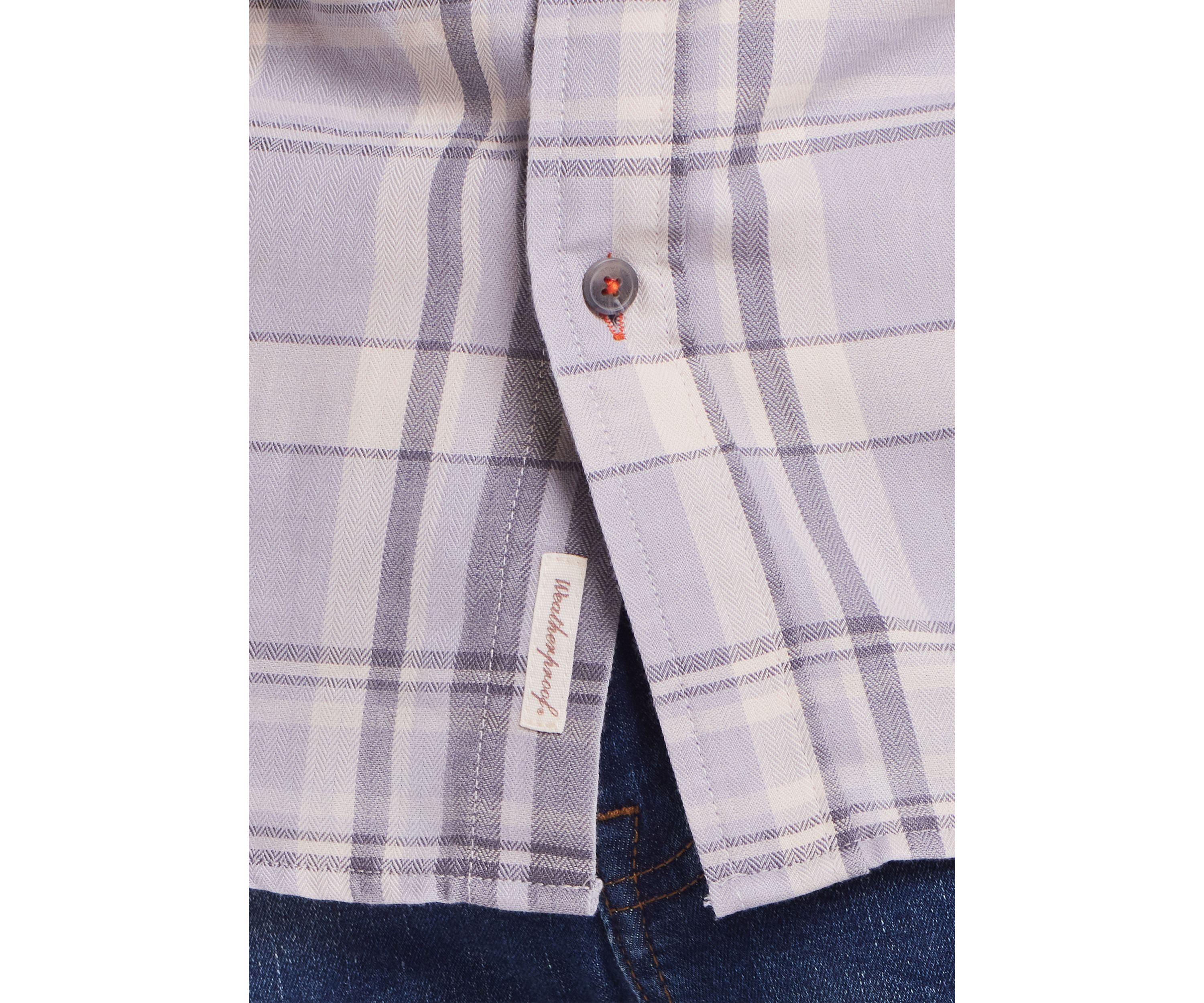 Mens Burnout Flannel Shirt
