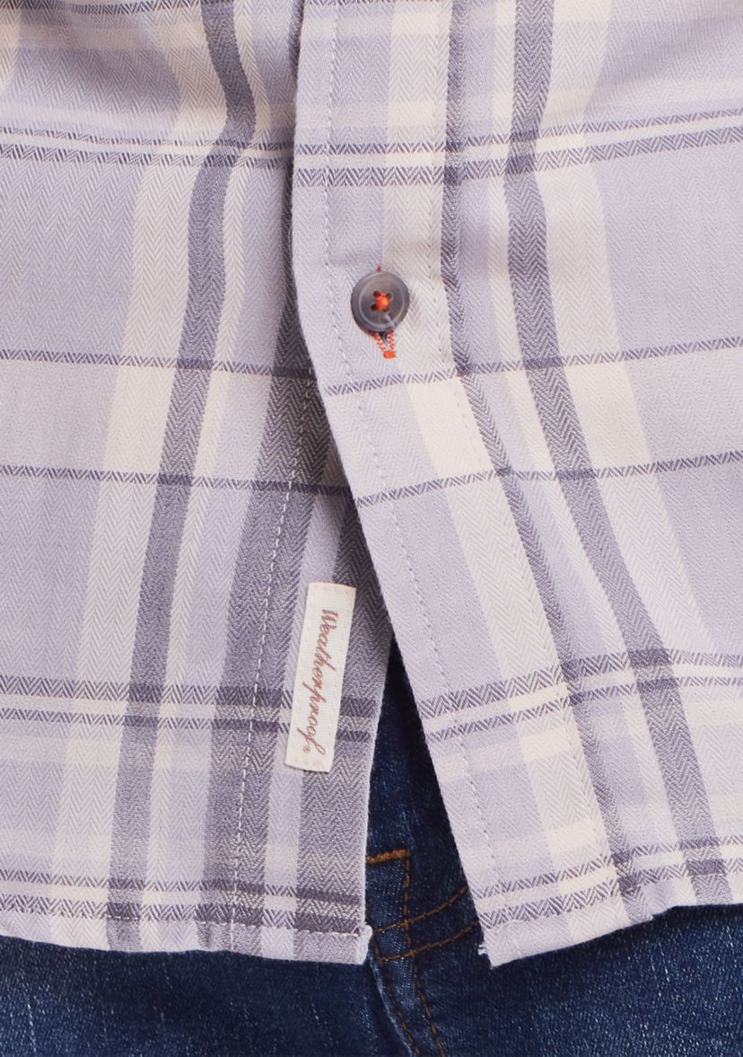 Mens Burnout Flannel Shirt
