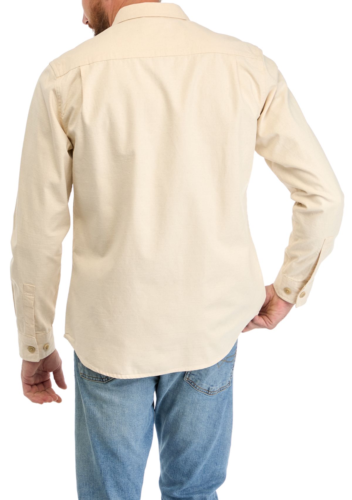 Mens Slub Canvas Work Overshirt 